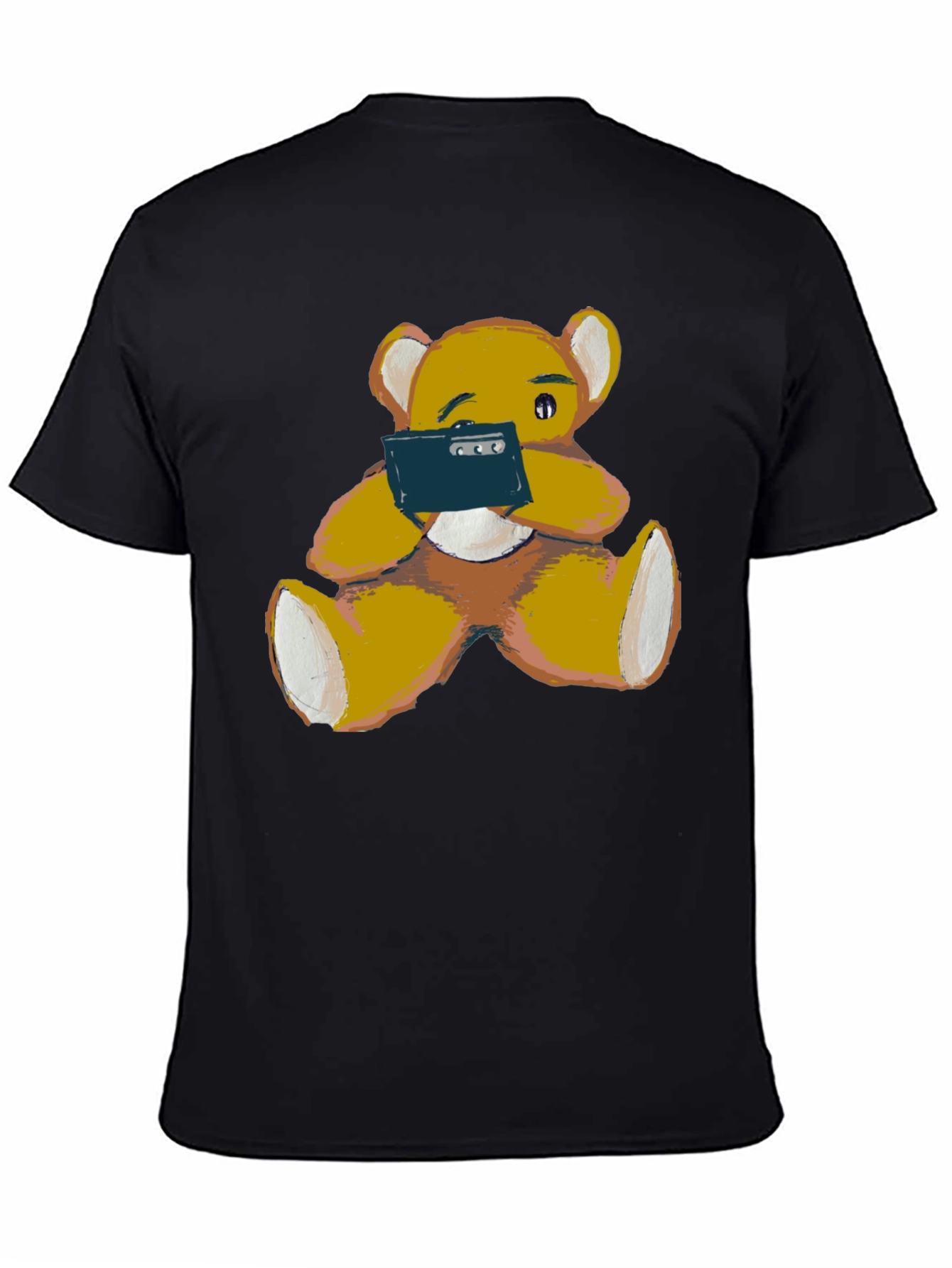 Teddy Bear Phone T-Shirt - Casual Comfort