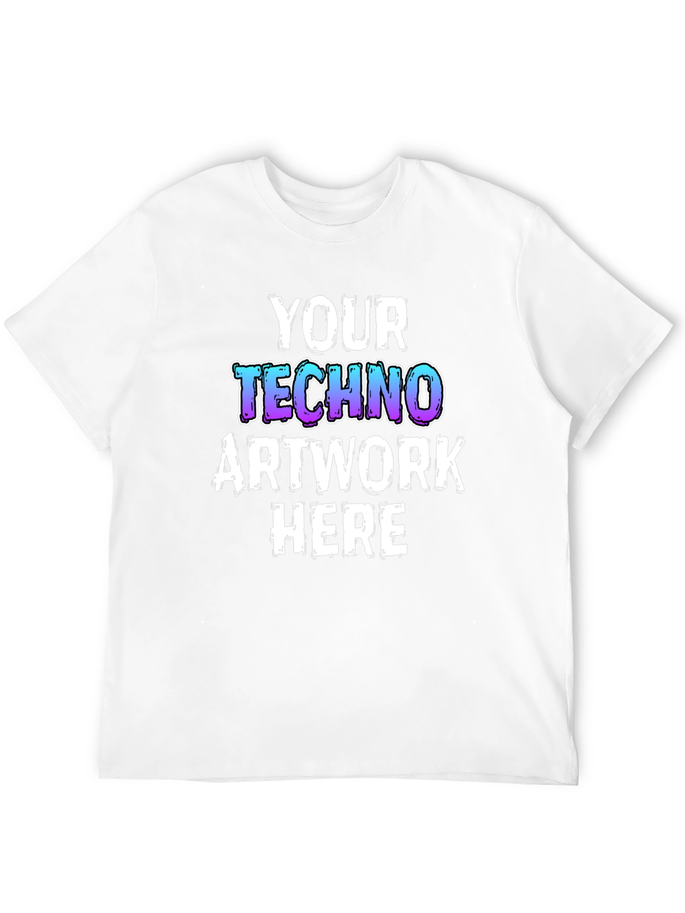 Your Techno Artwork Here Black T-Shirt