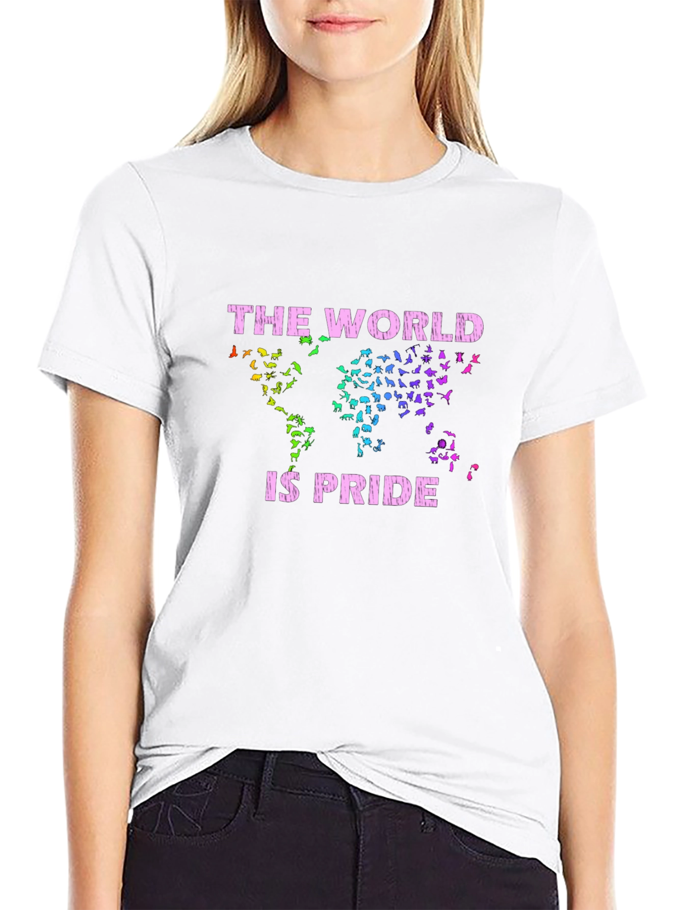 The World is Pride Black Graphic Tee