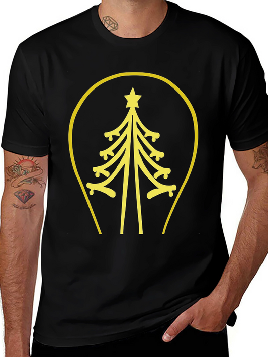 Minimalist Christmas Tree Graphic Tee