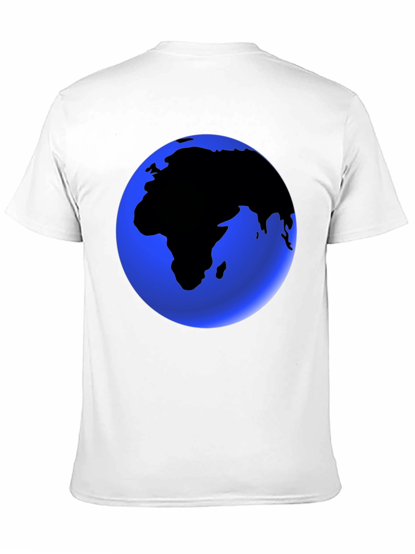 Earth Graphic Black T-Shirt - Globe Design