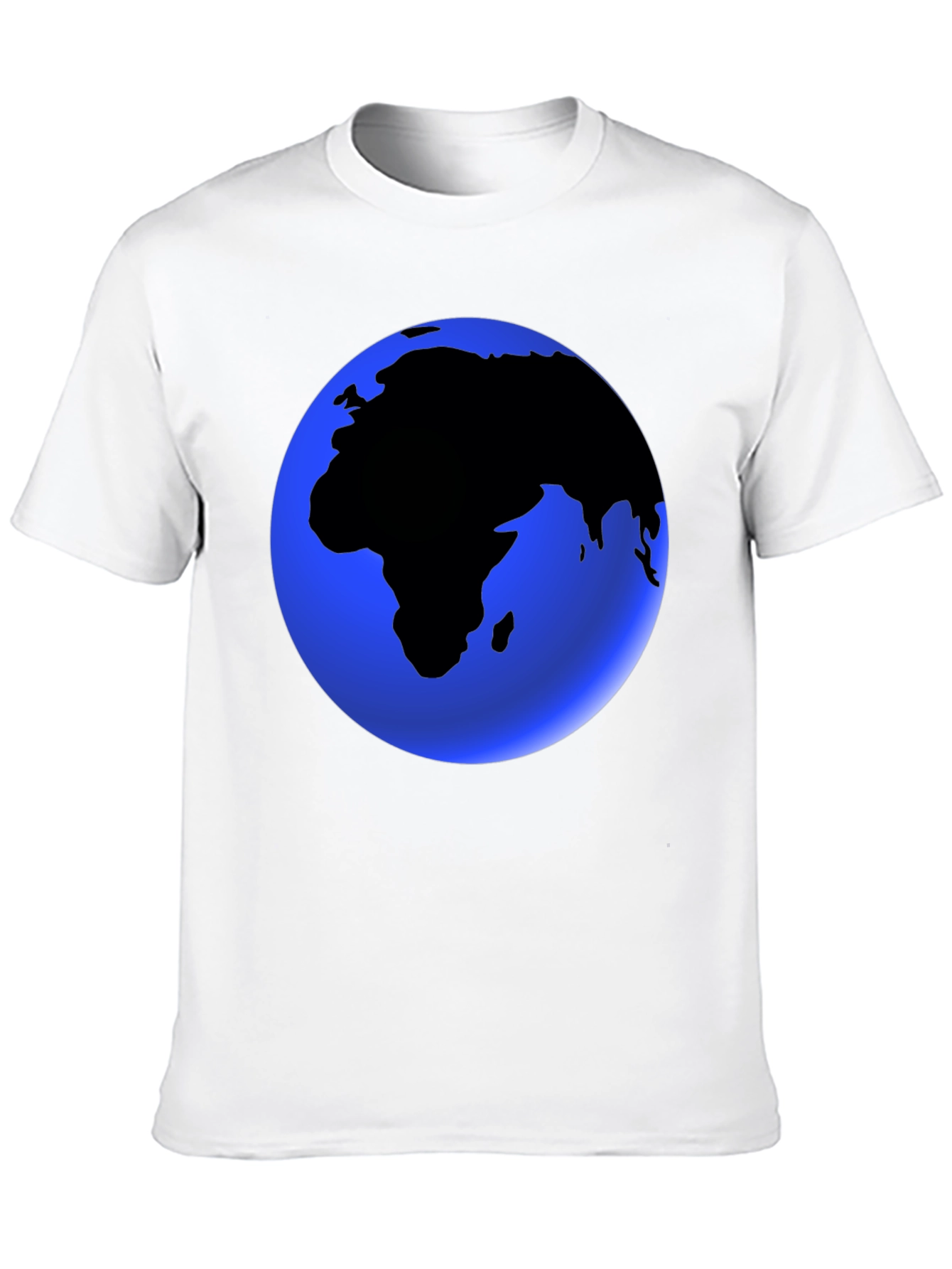 Earth Graphic Black T-Shirt - Globe Design