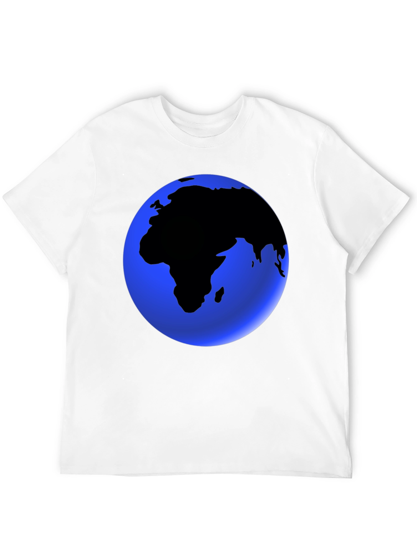 Earth Graphic Black T-Shirt - Globe Design