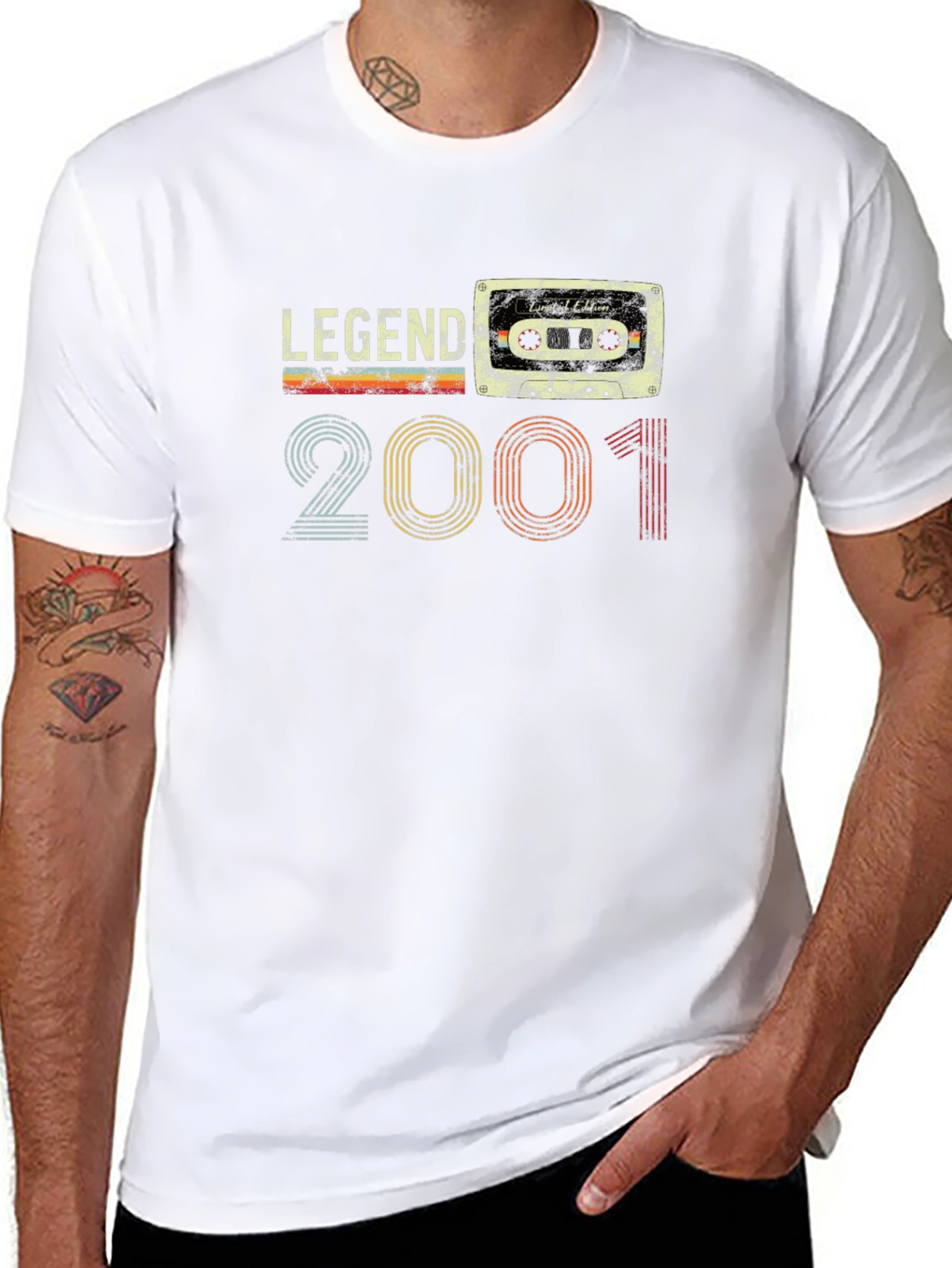 Legend Since 2001 Cassette Tape Graphic T-Shirt