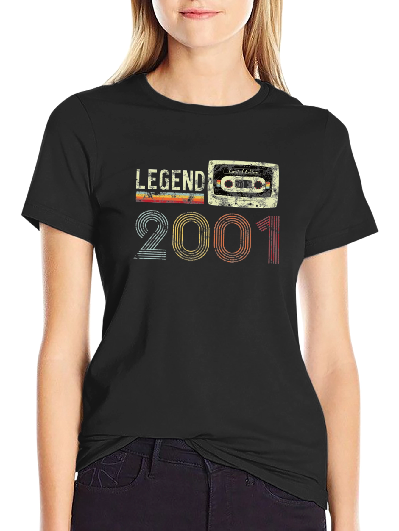 Legend Since 2001 Cassette Tape Graphic T-Shirt