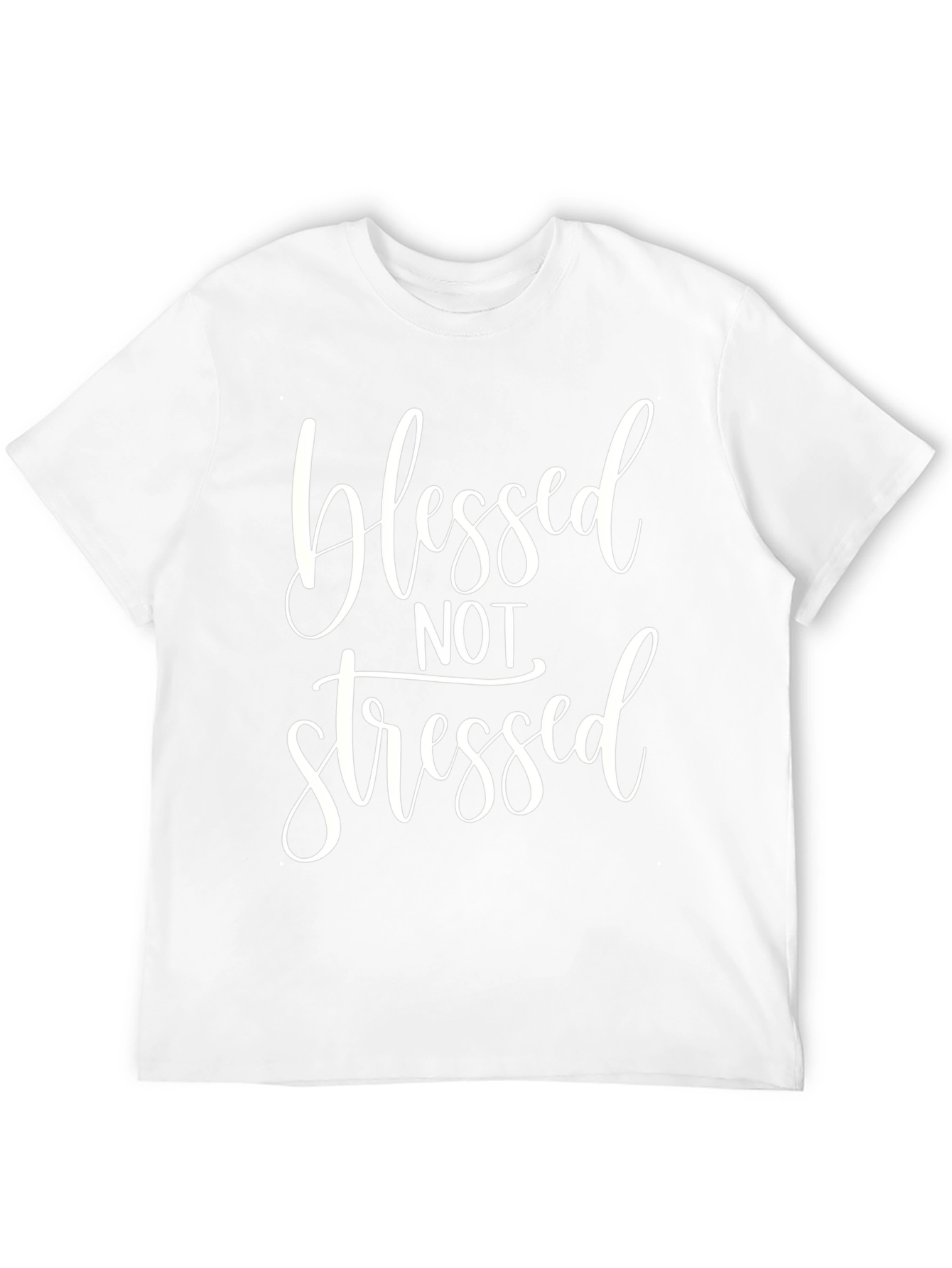 Blessed Not Stressed Black T-Shirt