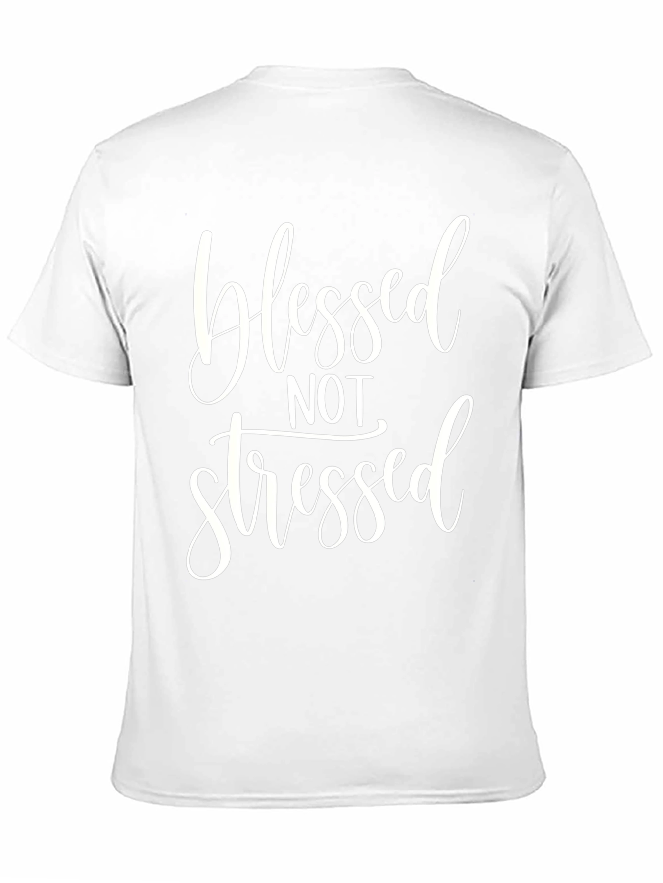 Blessed Not Stressed Black T-Shirt