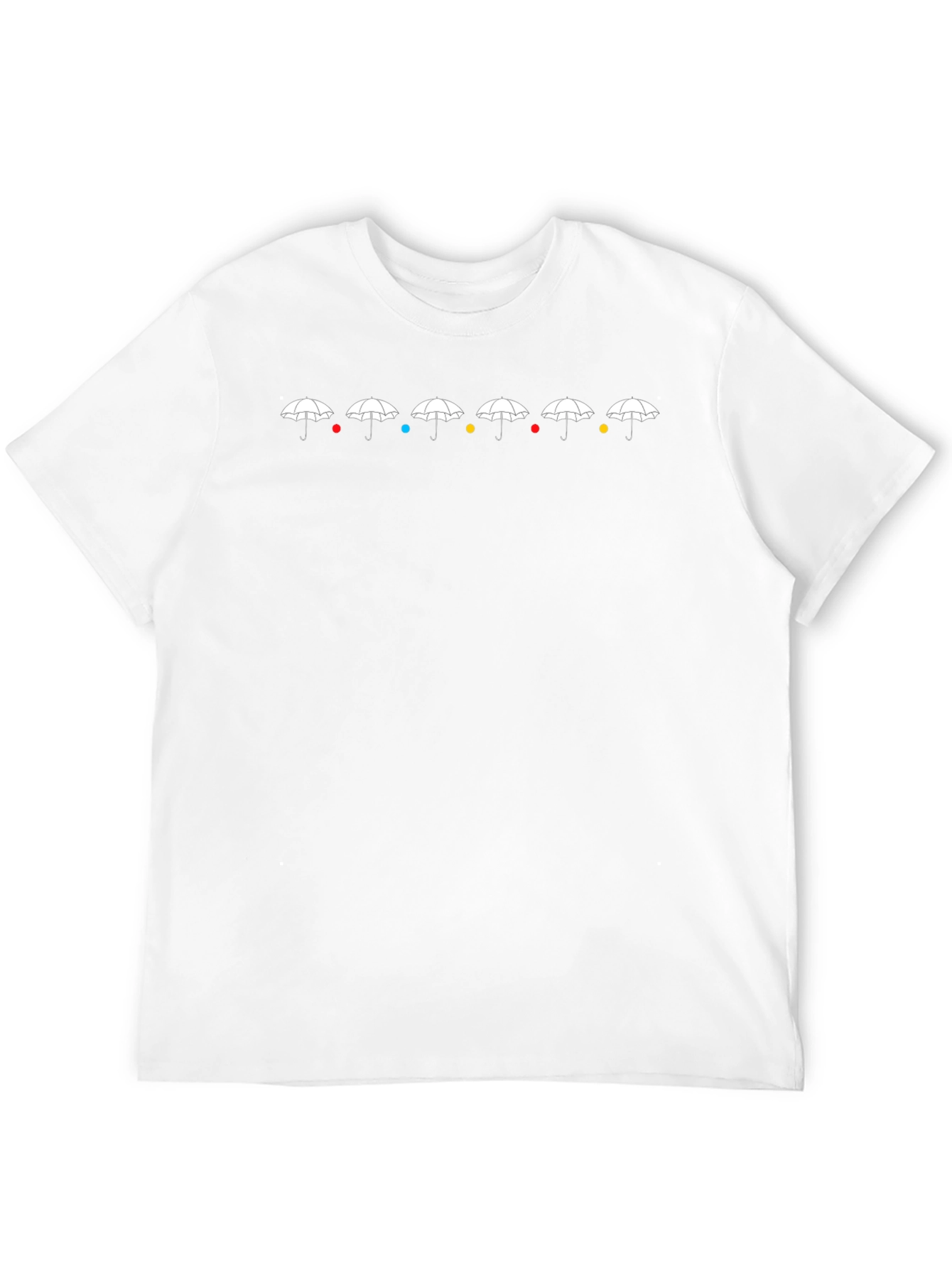 Friends TV Show Umbrellas Black T-Shirt