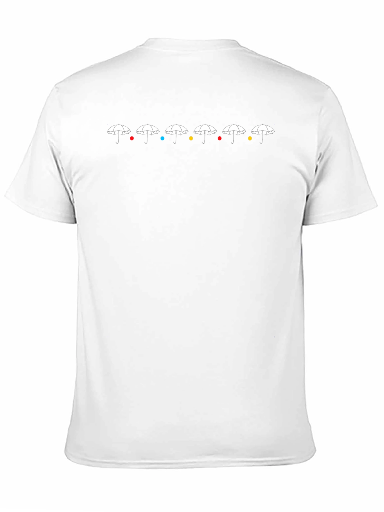 Friends TV Show Umbrellas Black T-Shirt