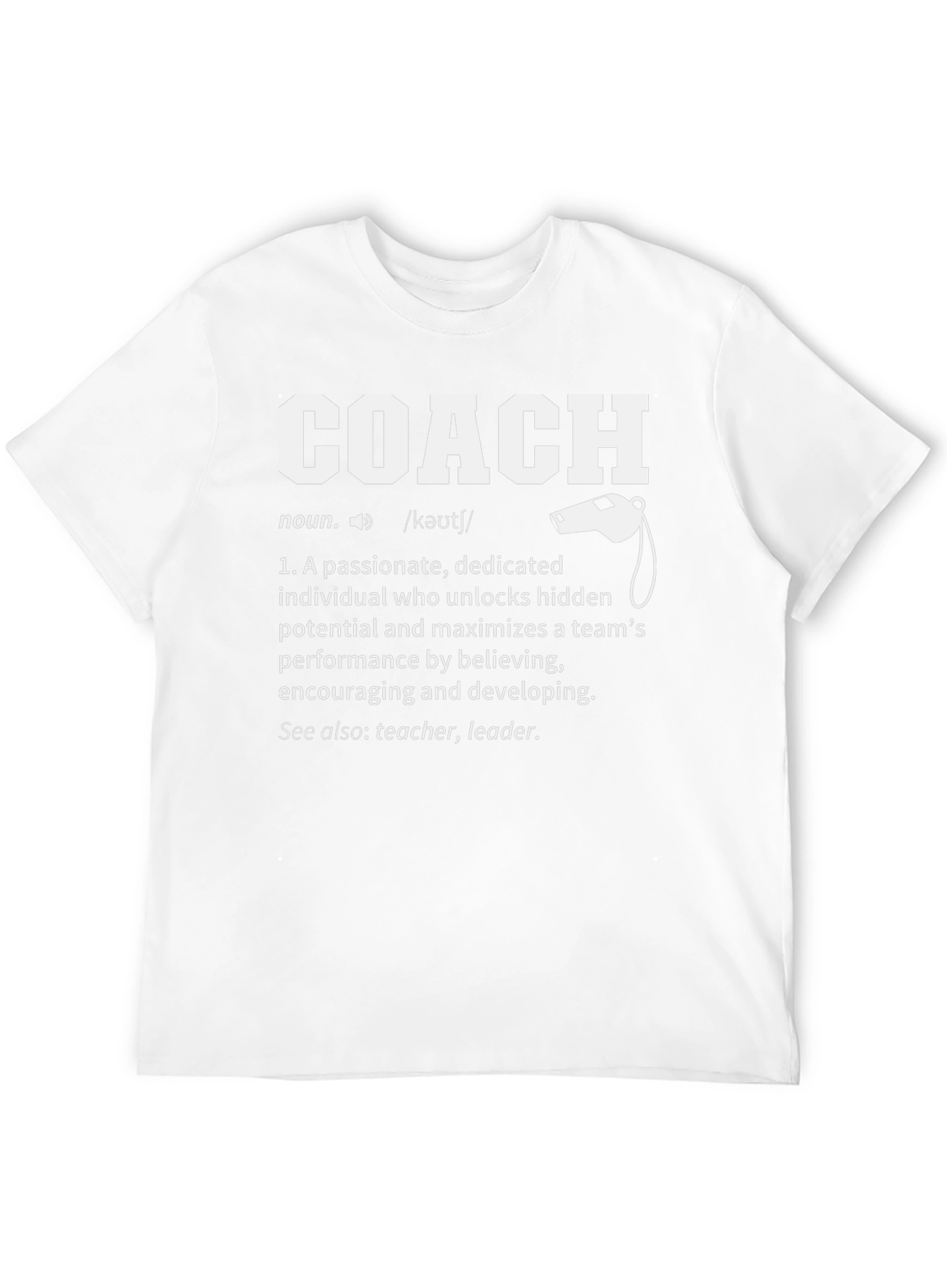 Coach Definition T-Shirt - Passionate Leader Gift