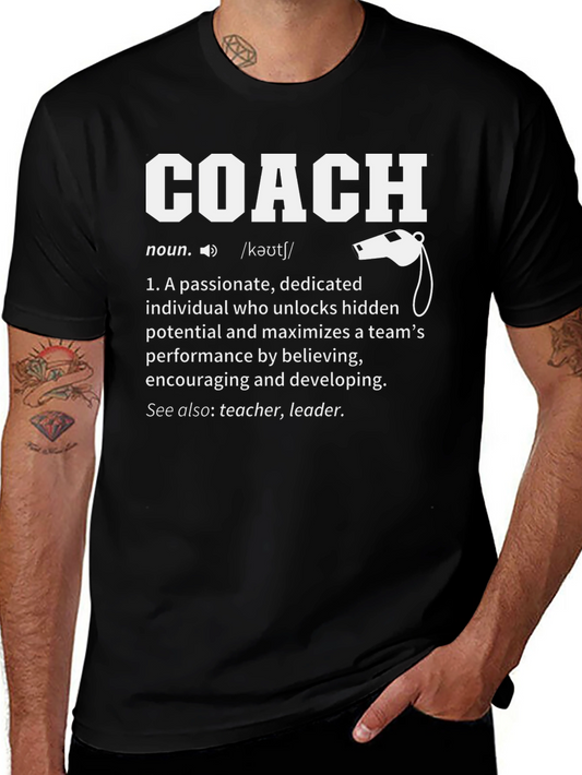Coach Definition T-Shirt - Passionate Leader Gift
