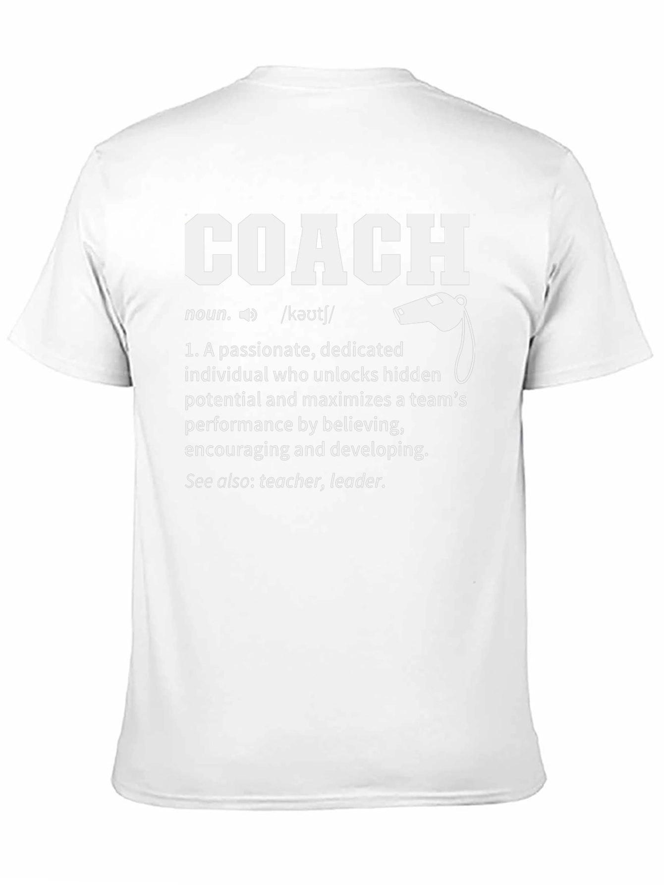 Coach Definition T-Shirt - Passionate Leader Gift