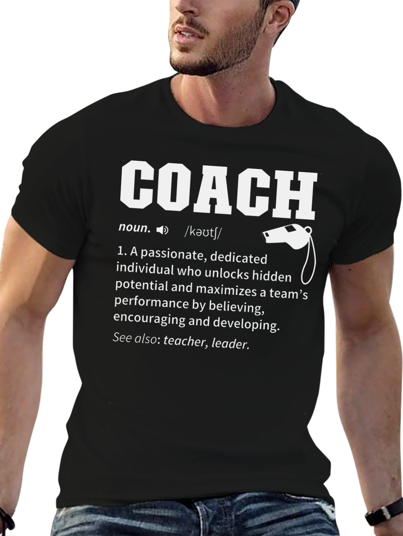 Coach Definition T-Shirt - Passionate Leader Gift