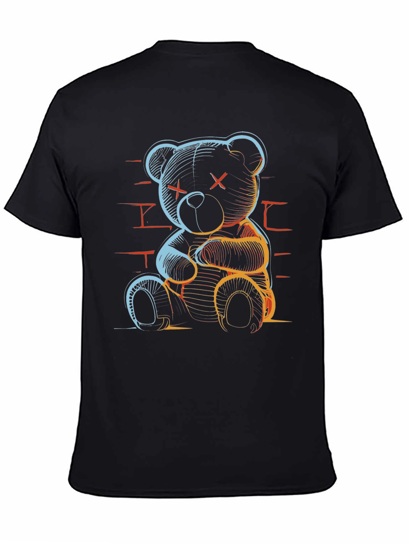 Neon Bear Graphic T-Shirt