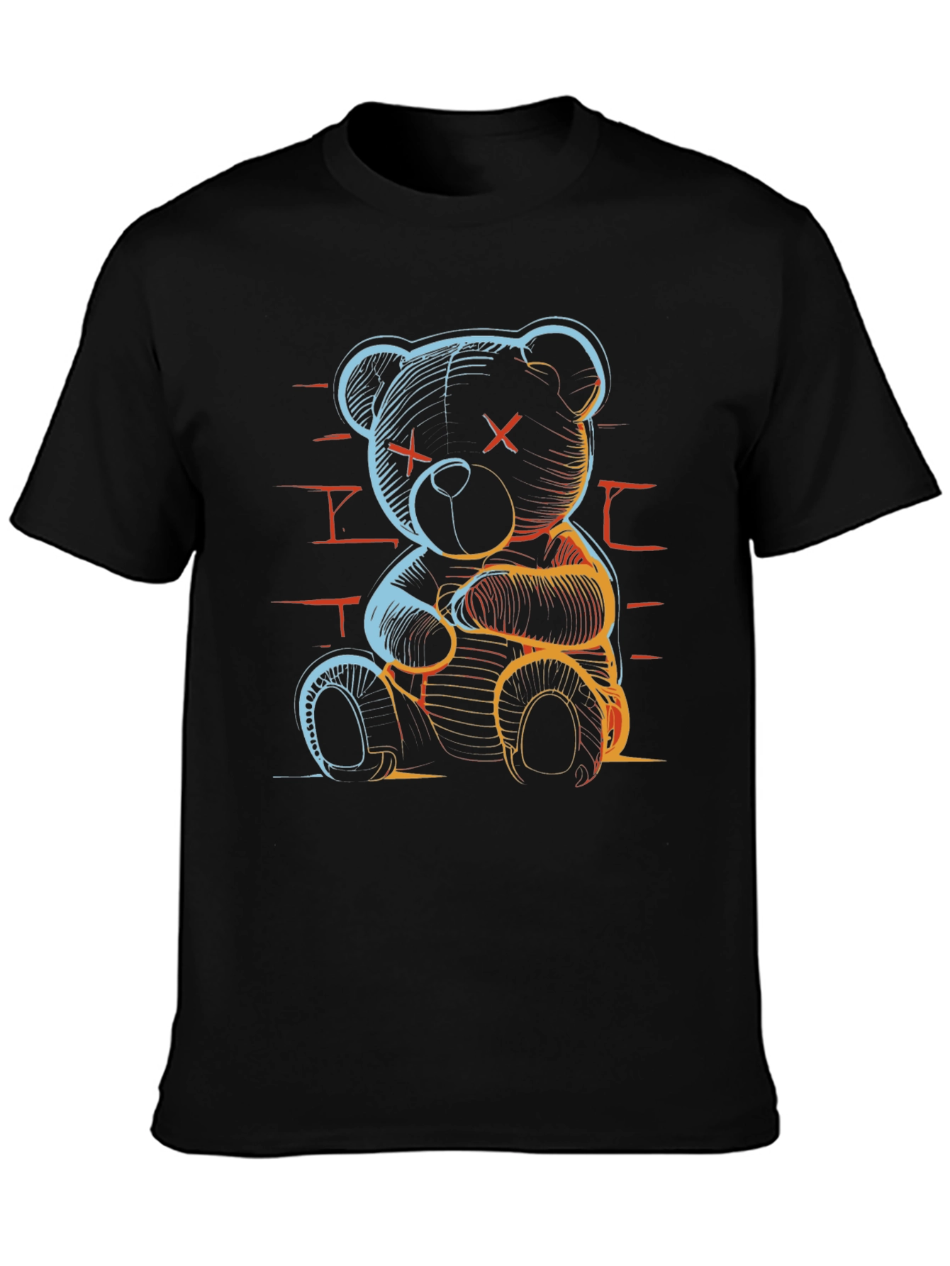 Neon Bear Graphic T-Shirt