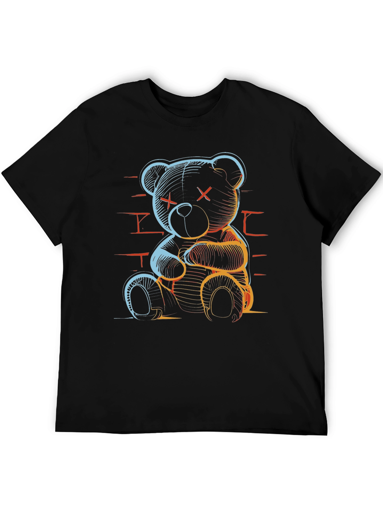 Neon Bear Graphic T-Shirt
