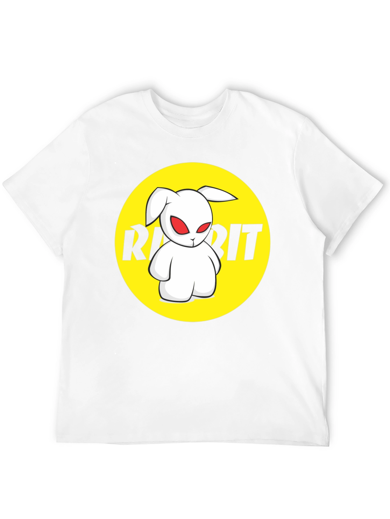 Rabbit Graphic Black T-Shirt