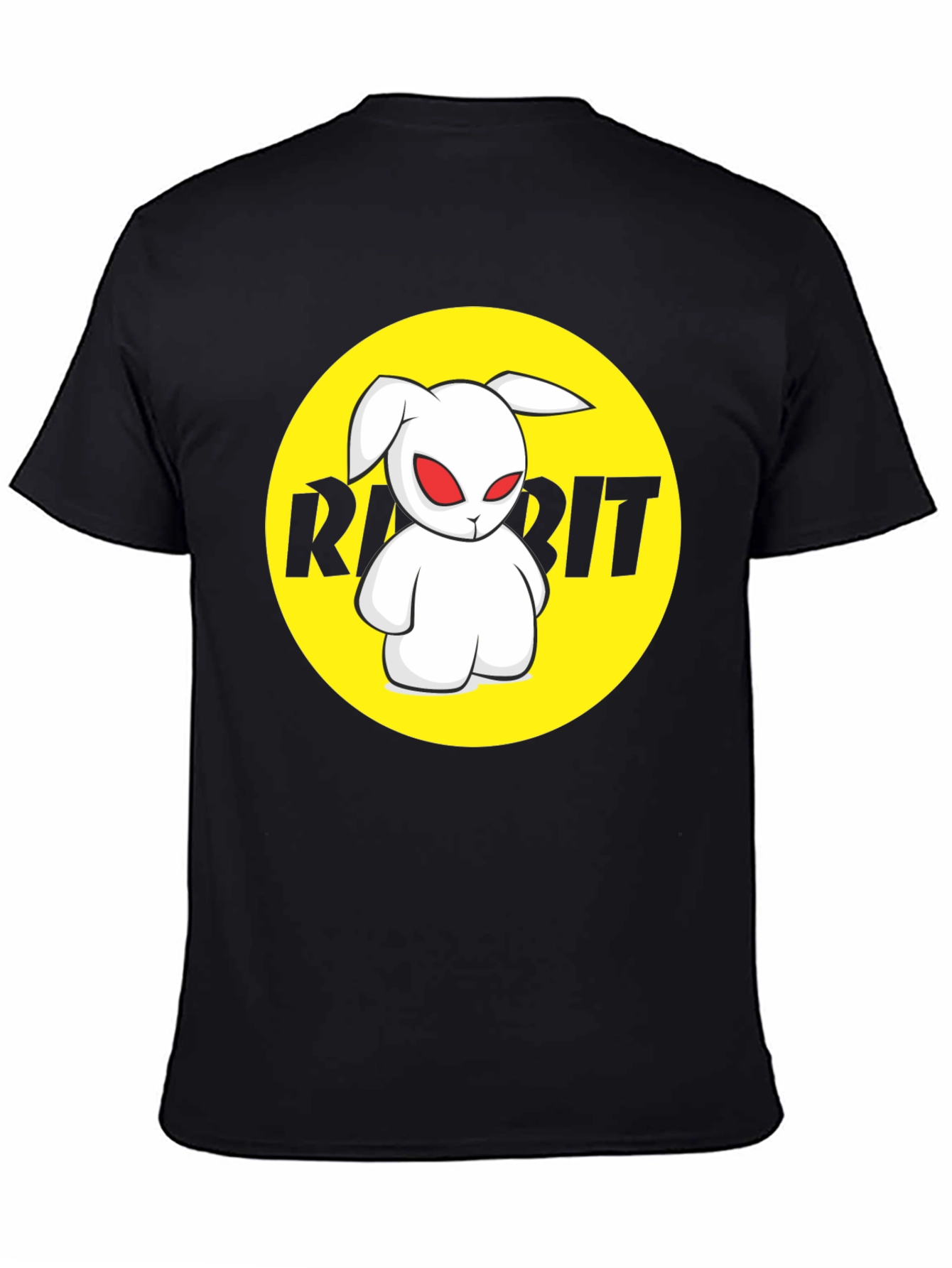 Rabbit Graphic Black T-Shirt
