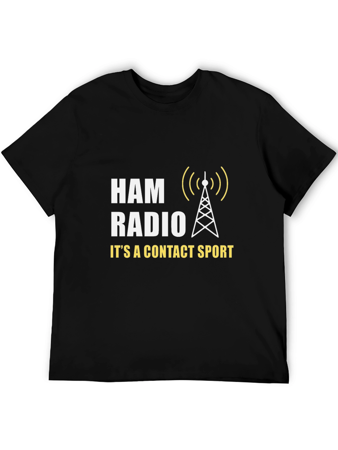 Ham Radio Contact Sport T-Shirt - Black
