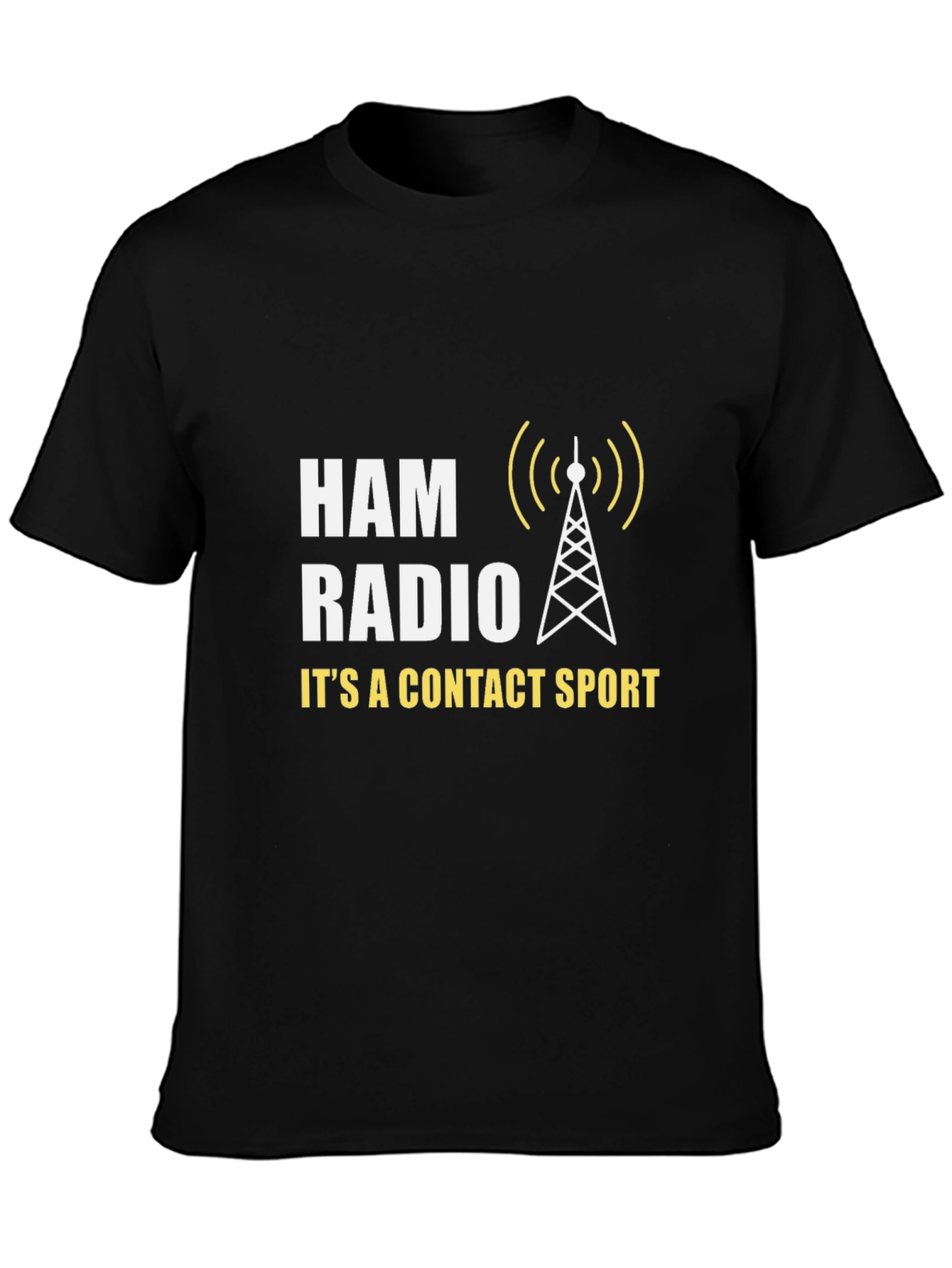 Ham Radio Contact Sport T-Shirt - Black