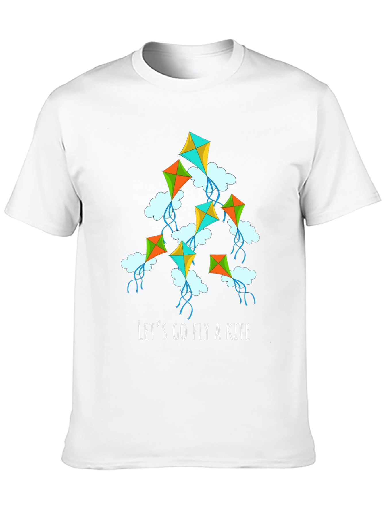 Lets Go Fly a Kite Graphic Tee - Black