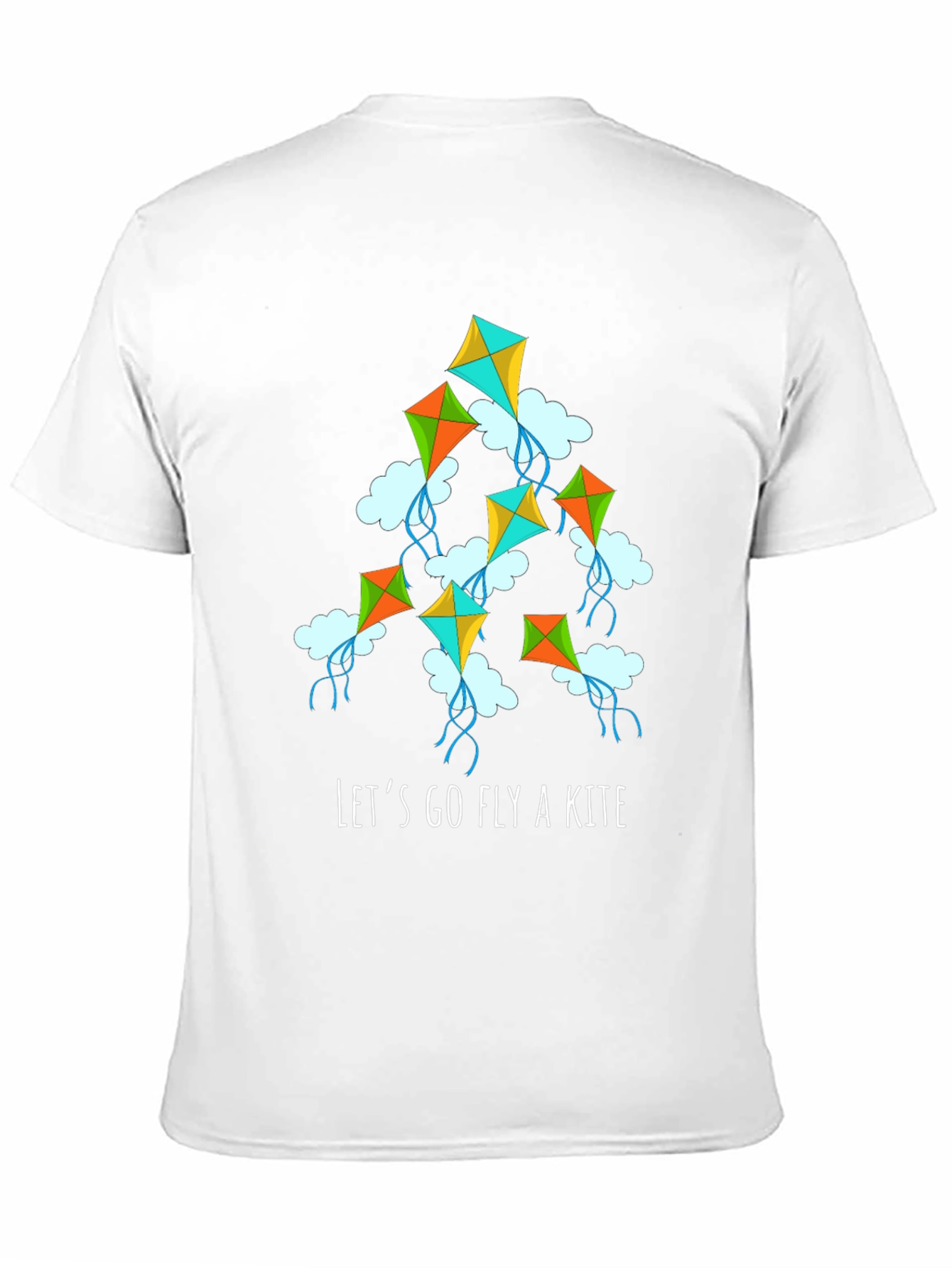 Lets Go Fly a Kite Graphic Tee - Black