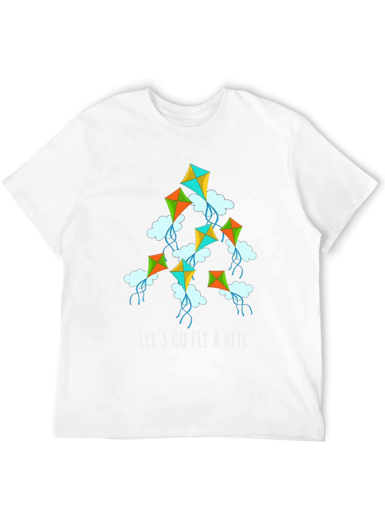 Lets Go Fly a Kite Graphic Tee - Black