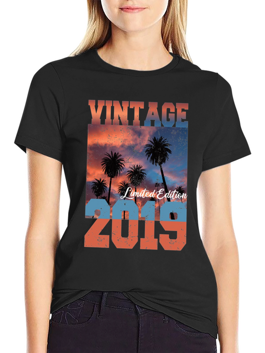 Vintage 2019 Limited Edition Palm Tree Graphic Tee