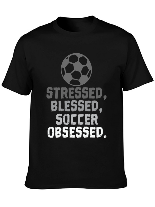 Stressed Blessed Soccer Obsessed T-Shirt