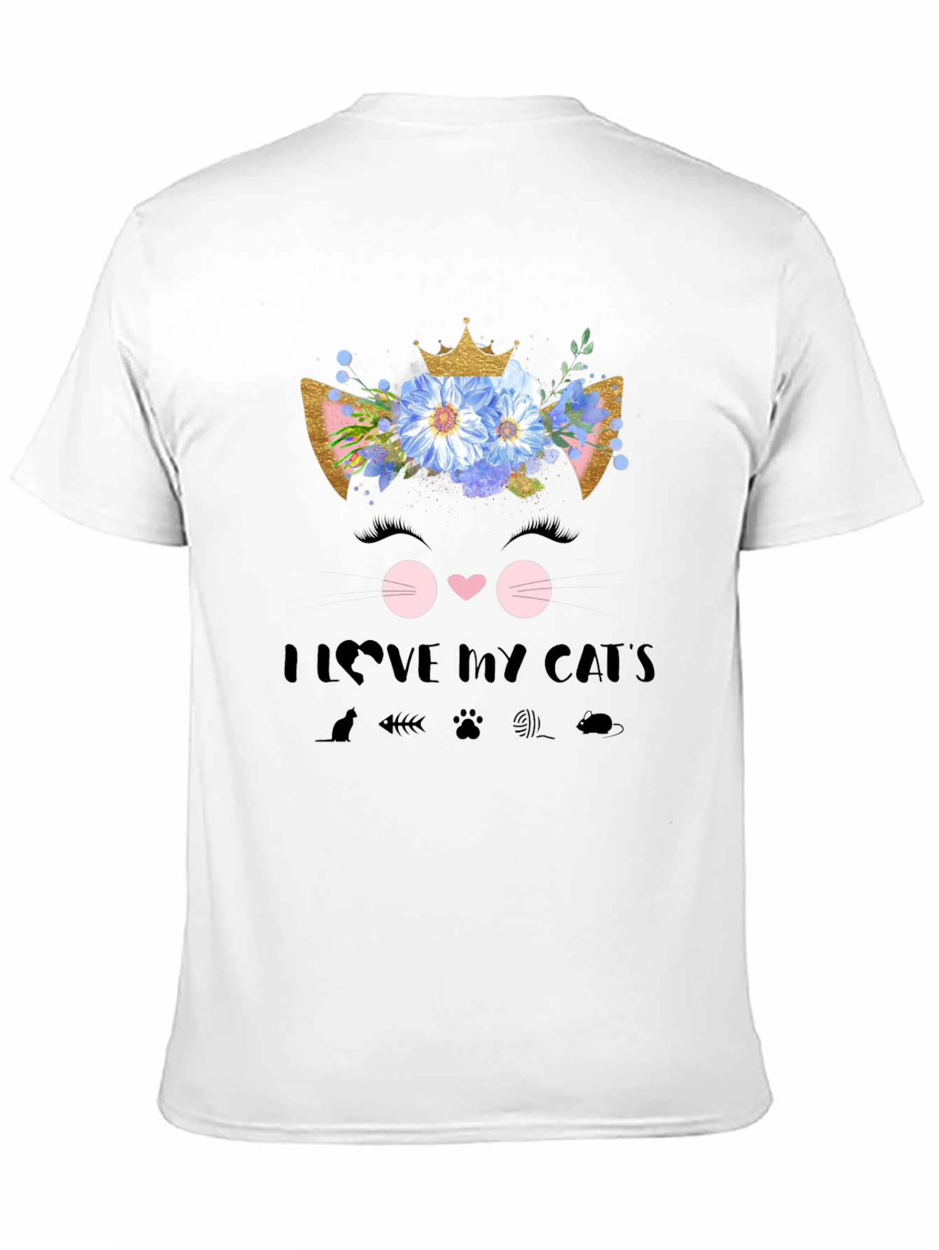 I Love My Cat T-Shirt Cute Graphic Tee