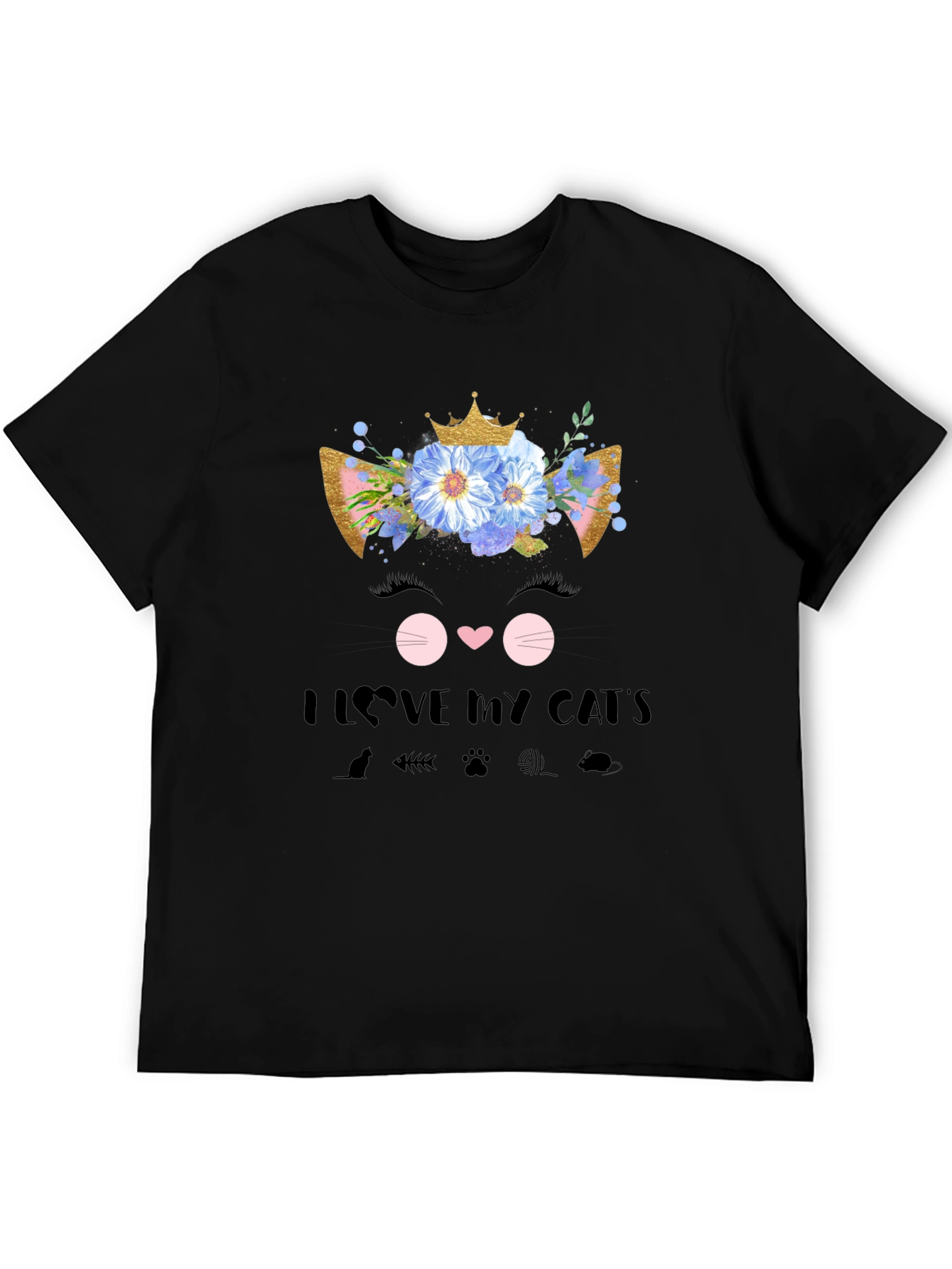 I Love My Cat T-Shirt Cute Graphic Tee