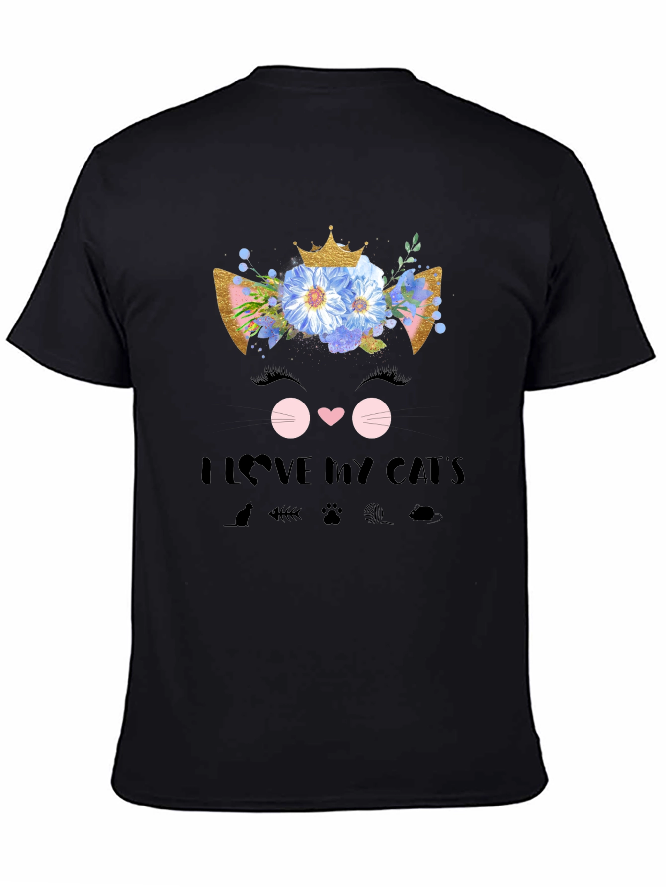 I Love My Cat T-Shirt Cute Graphic Tee