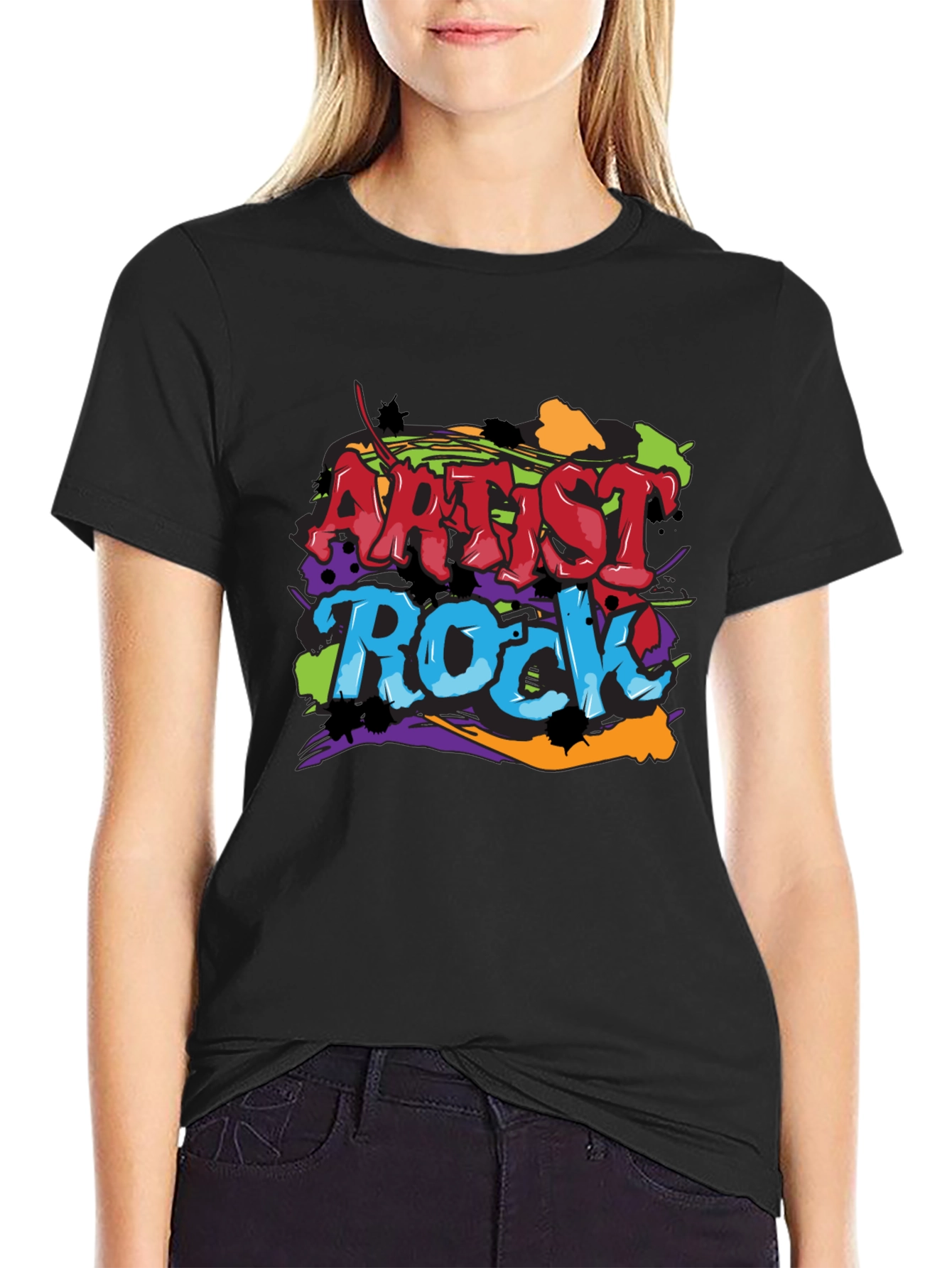 Artist Rock Graphic Tee - Crew Neck