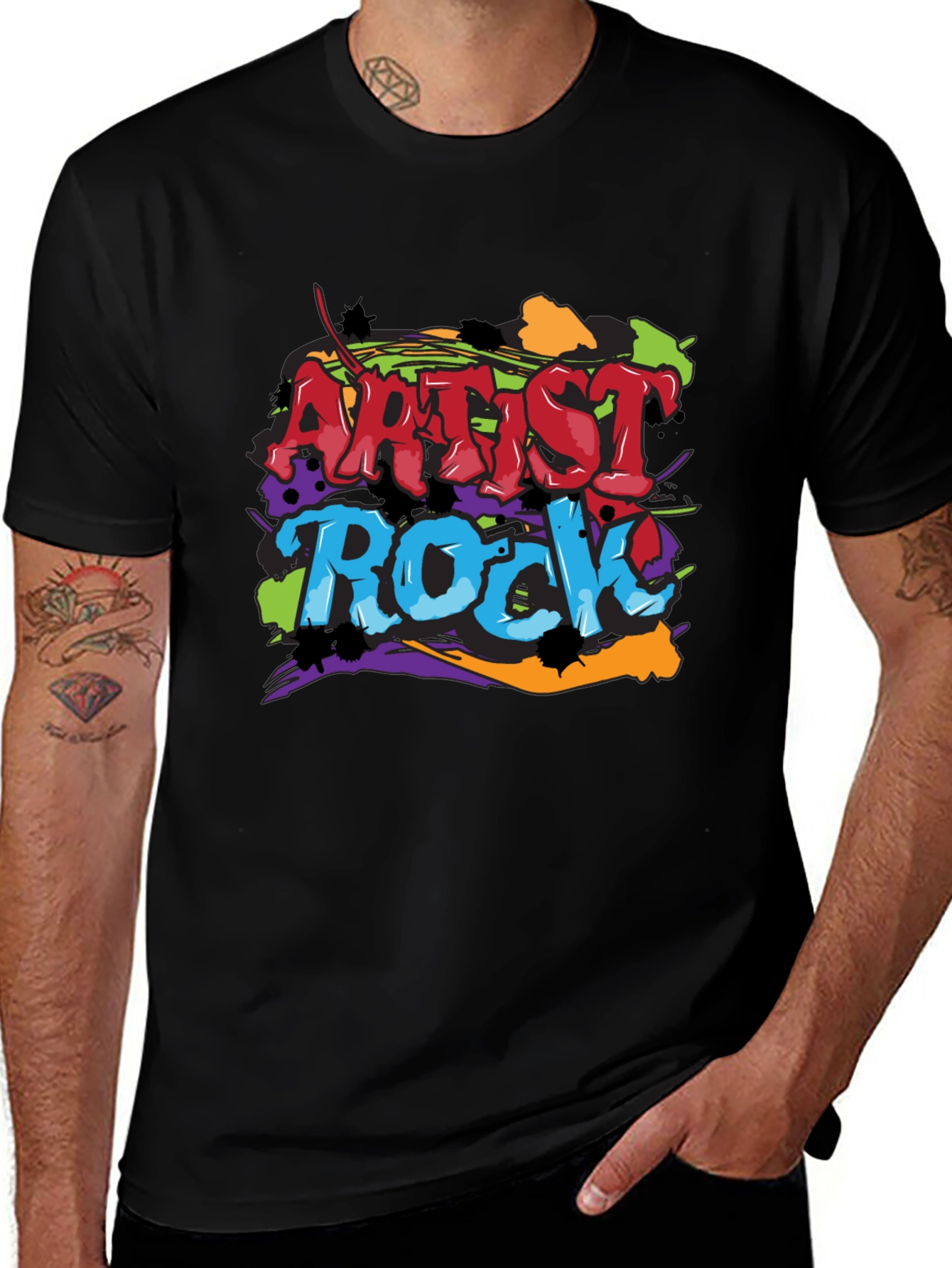 Artist Rock Graphic Tee - Crew Neck