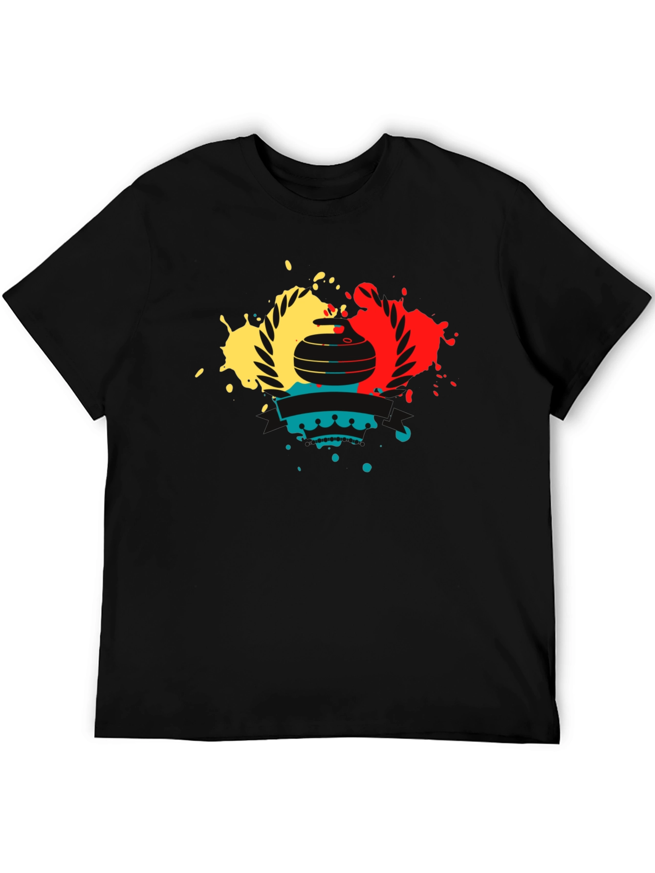 Curling Stone Graphic T-Shirt