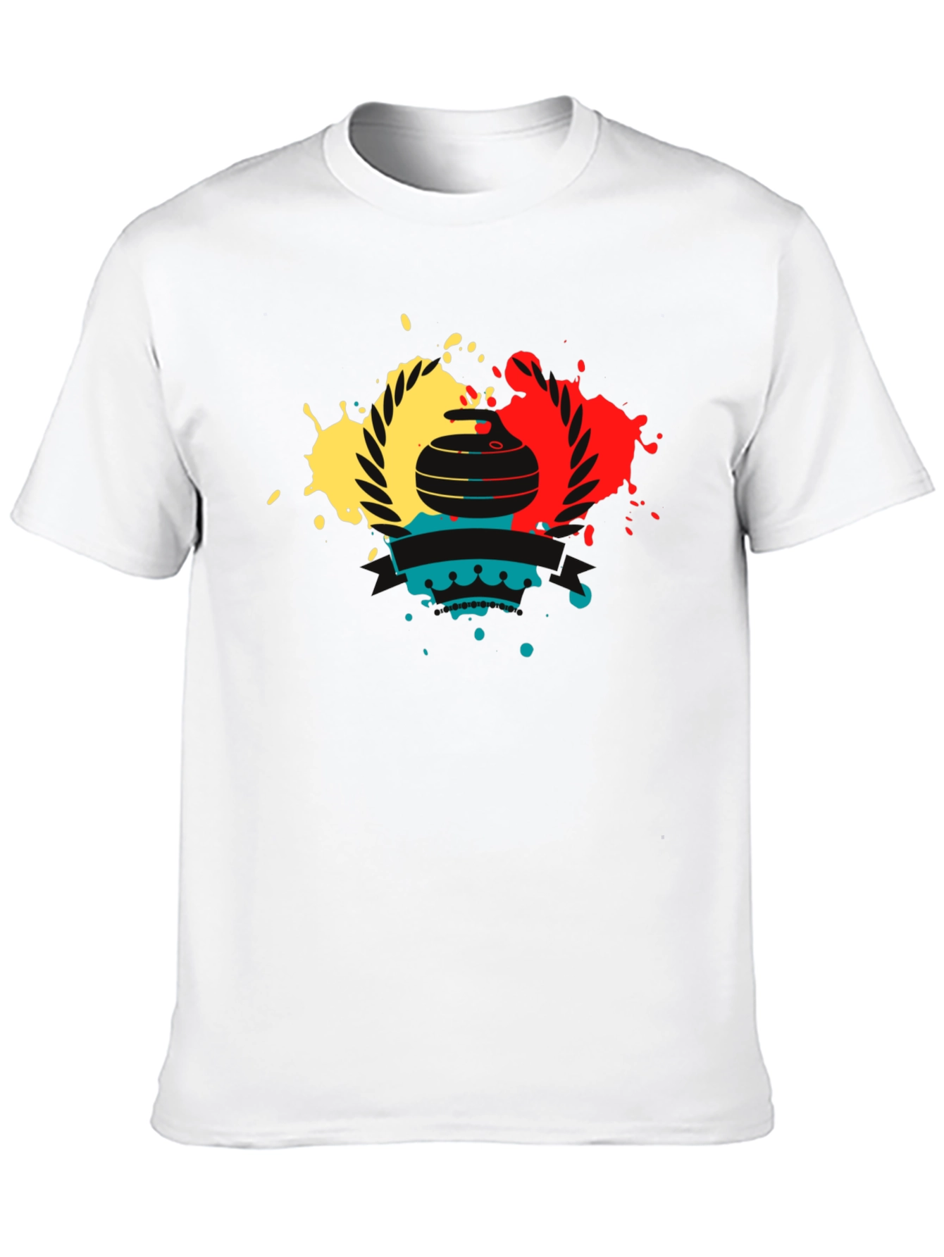 Curling Stone Graphic T-Shirt