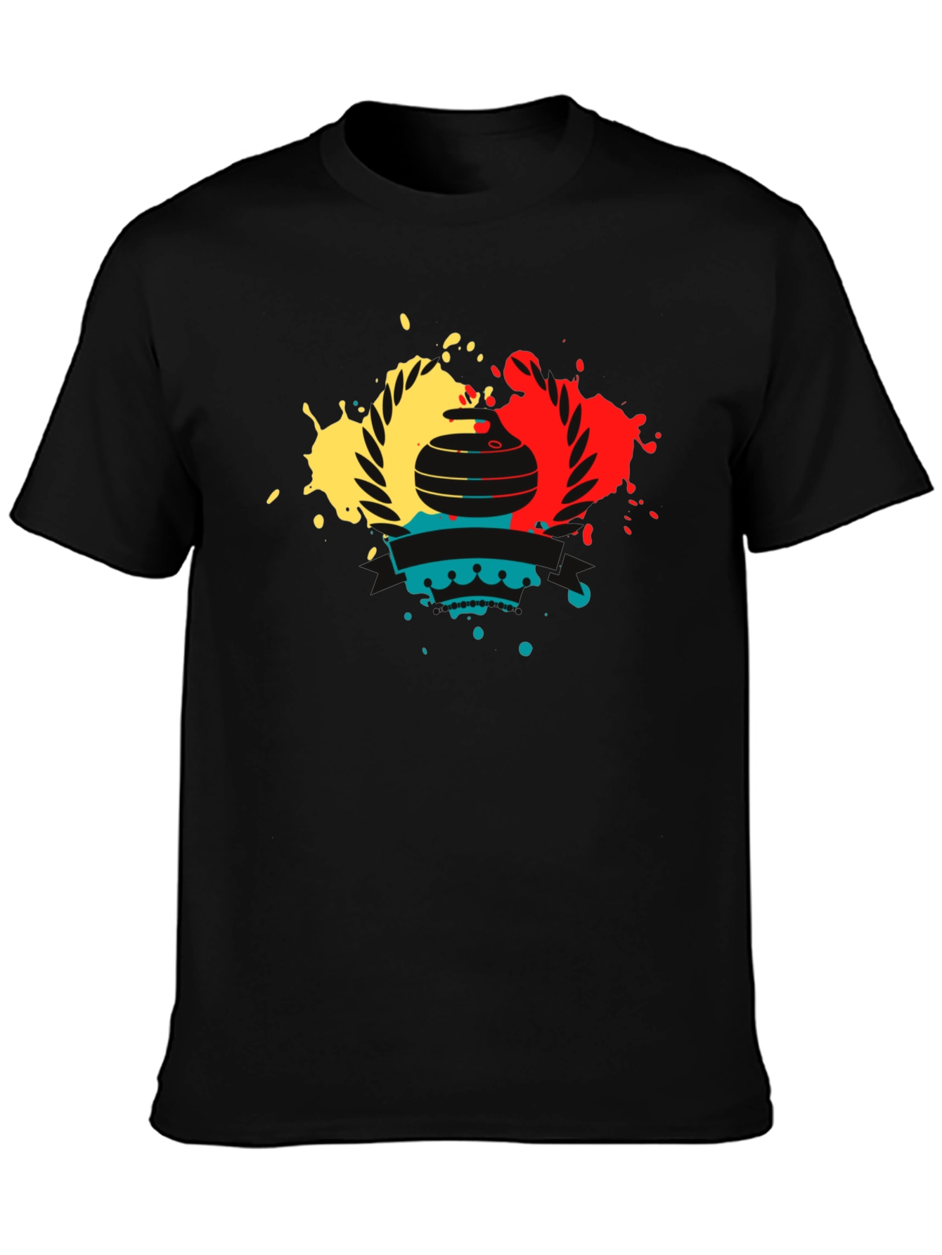 Curling Stone Graphic T-Shirt