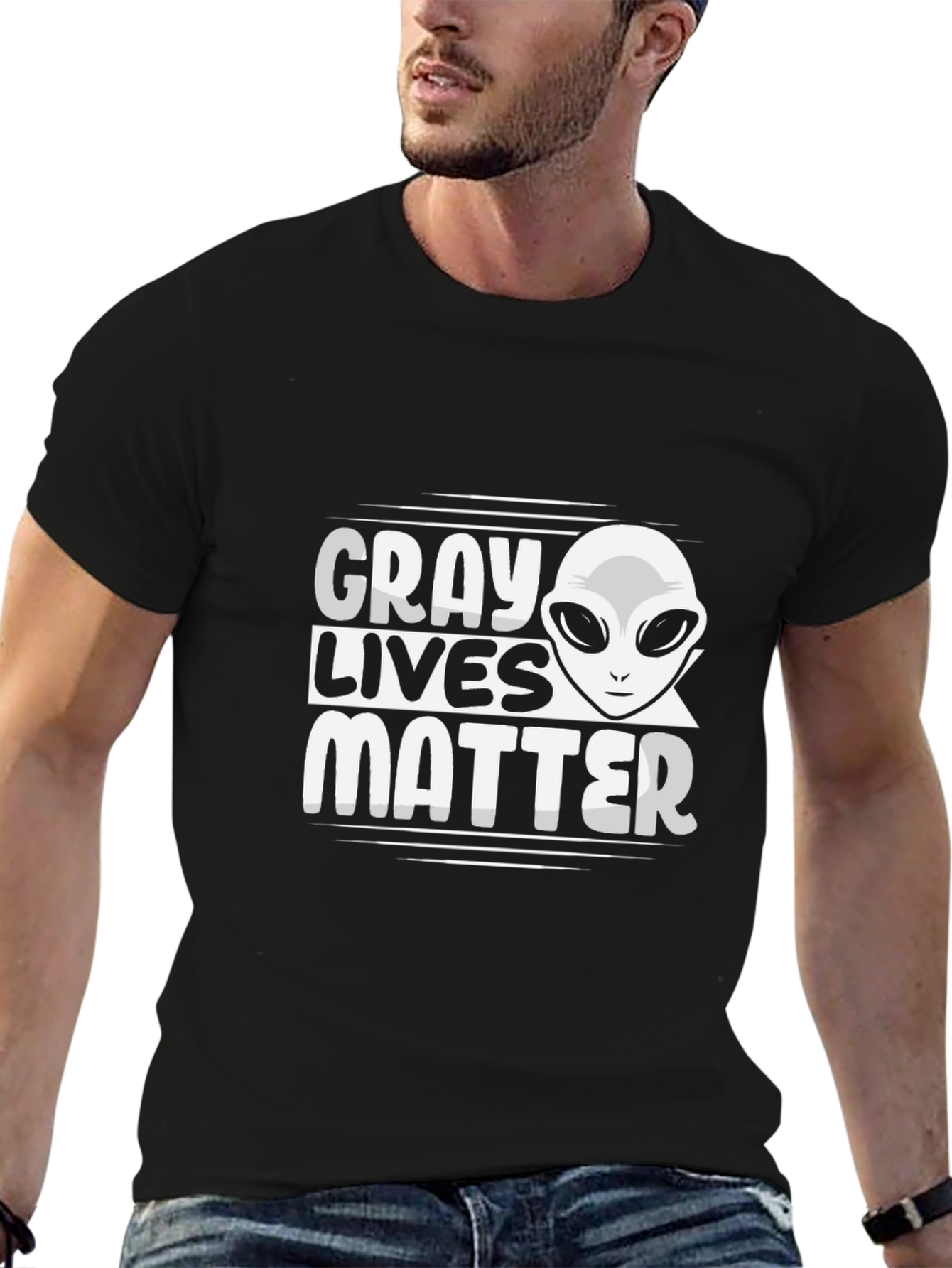 Gray Lives Matter T-Shirt - Alien Graphic Tee