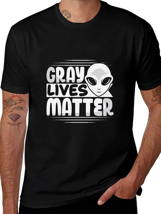 Gray Lives Matter T-Shirt - Alien Graphic Tee