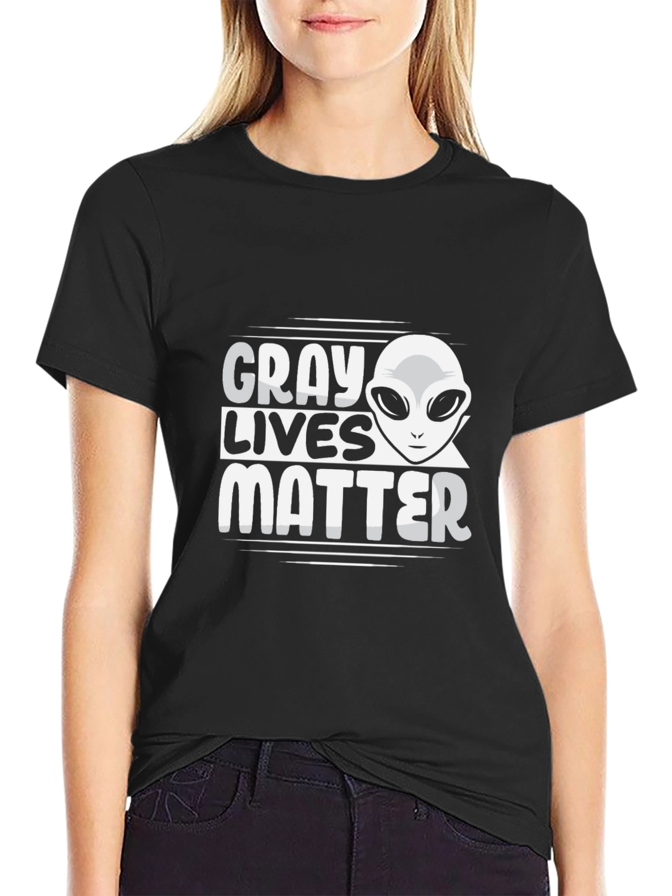 Gray Lives Matter T-Shirt - Alien Graphic Tee