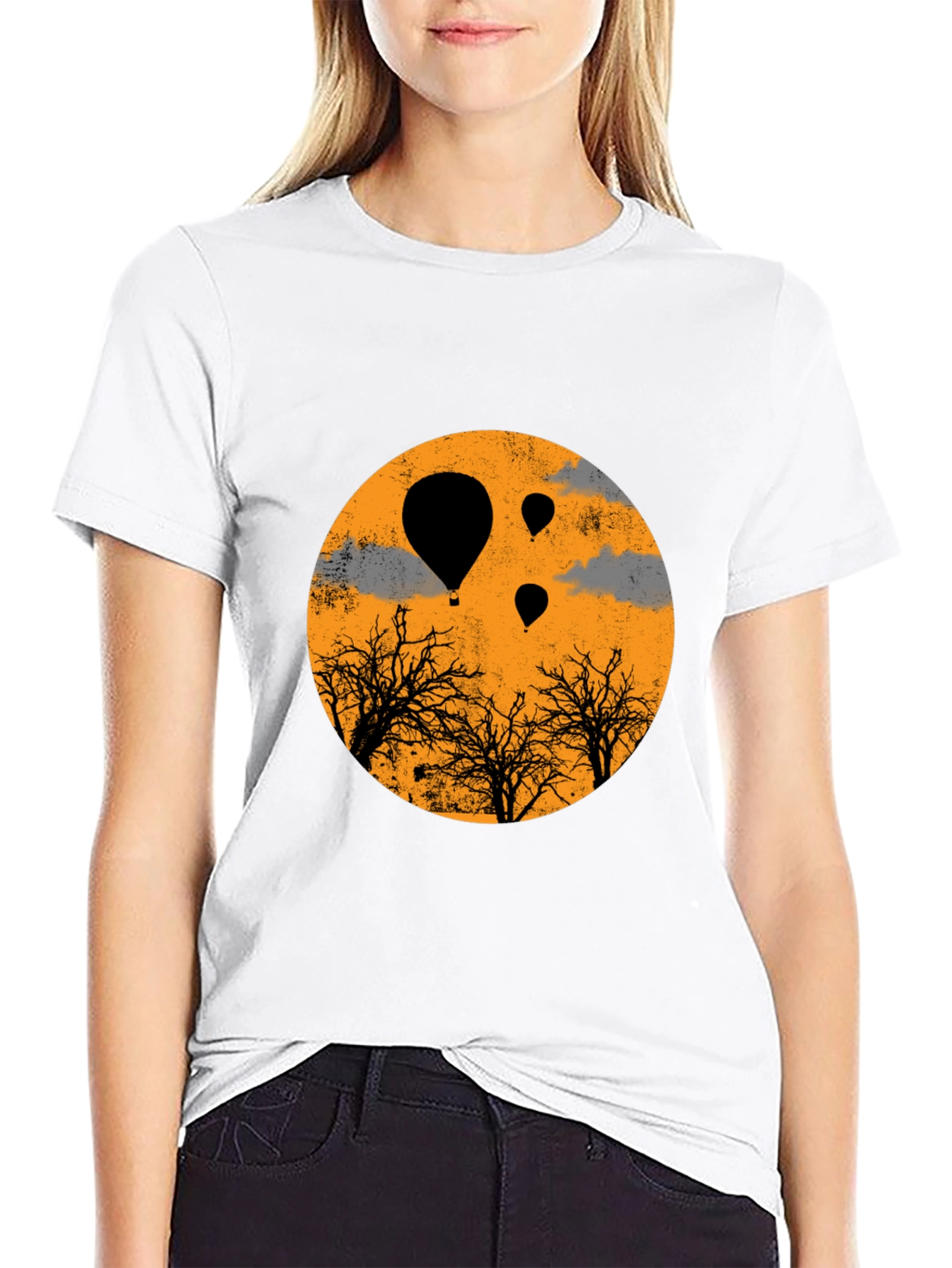 Balloon Trees Graphic Tee - Unique Design