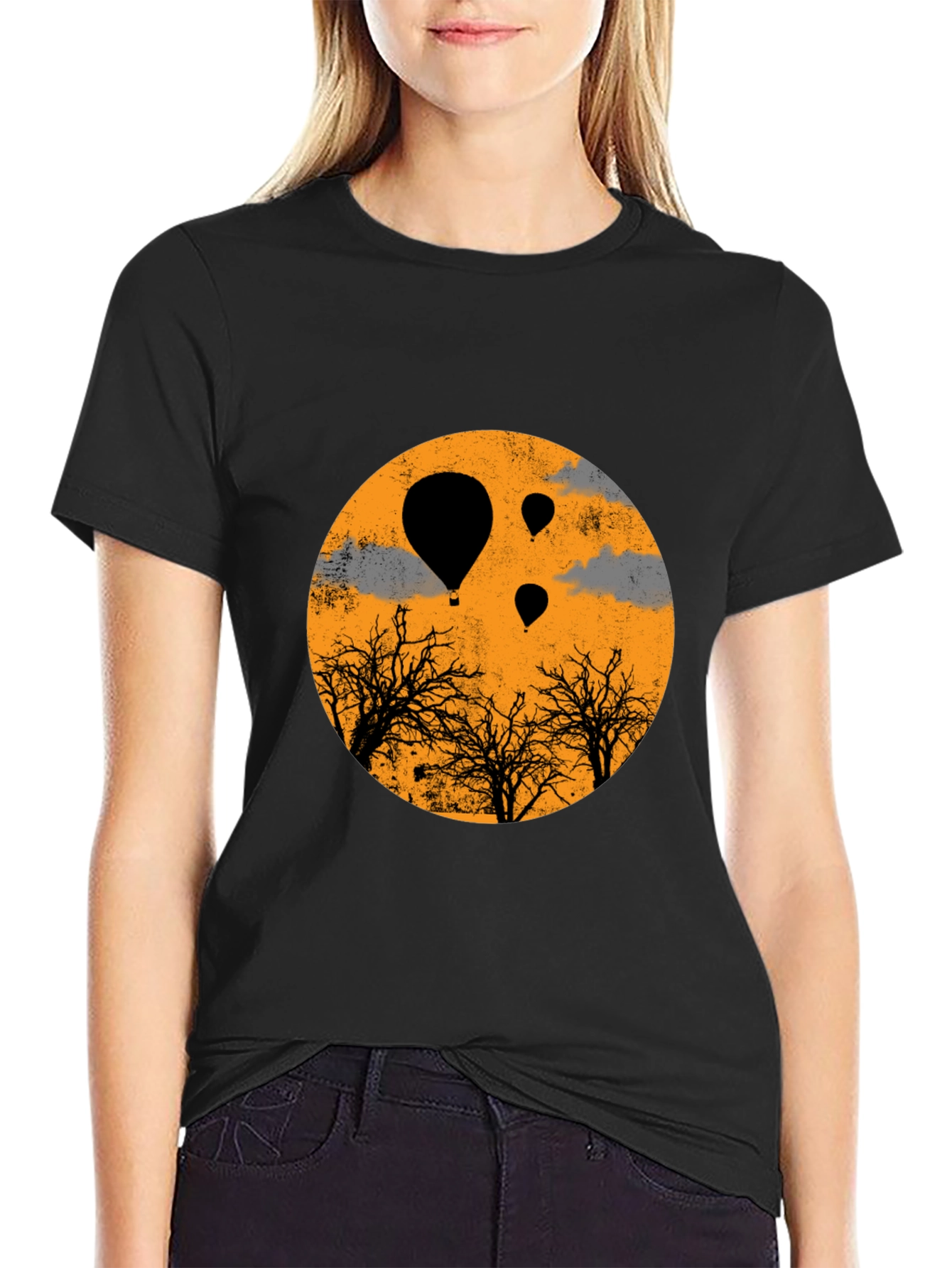 Balloon Trees Graphic Tee - Unique Design