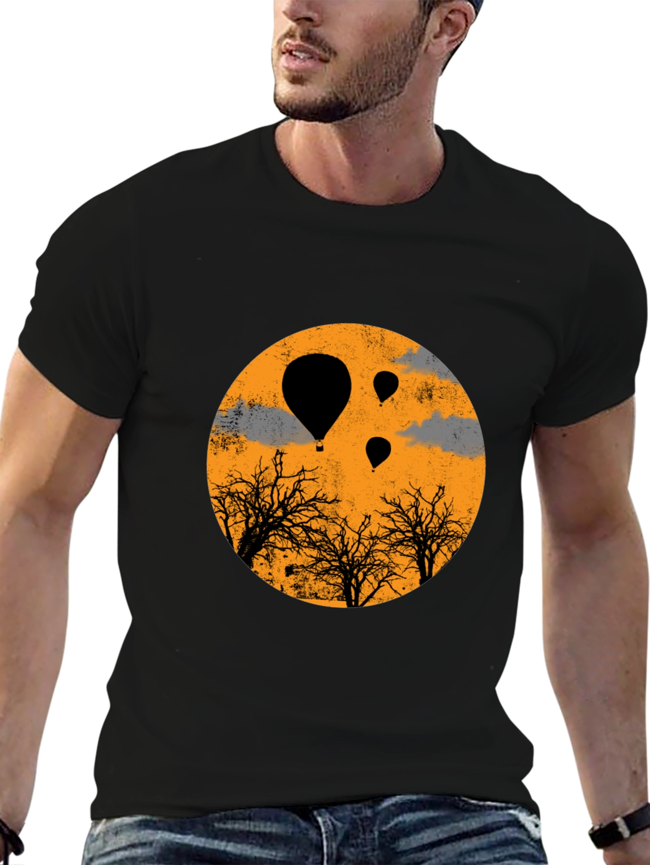 Balloon Trees Graphic Tee - Unique Design