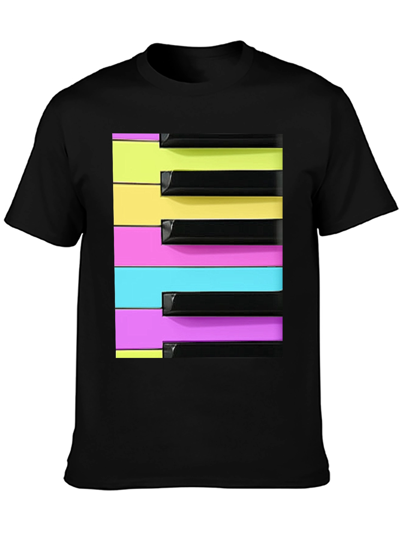 Retro Synthwave Piano Keys T-Shirt