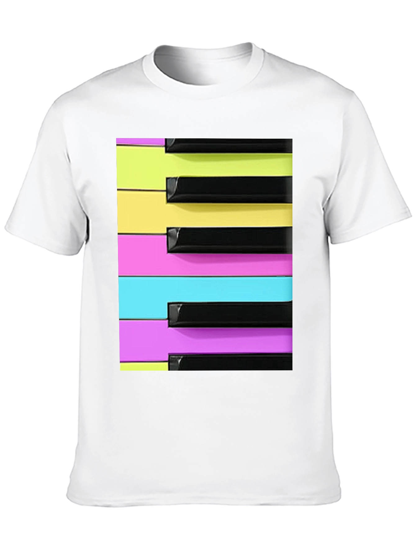 Retro Synthwave Piano Keys T-Shirt