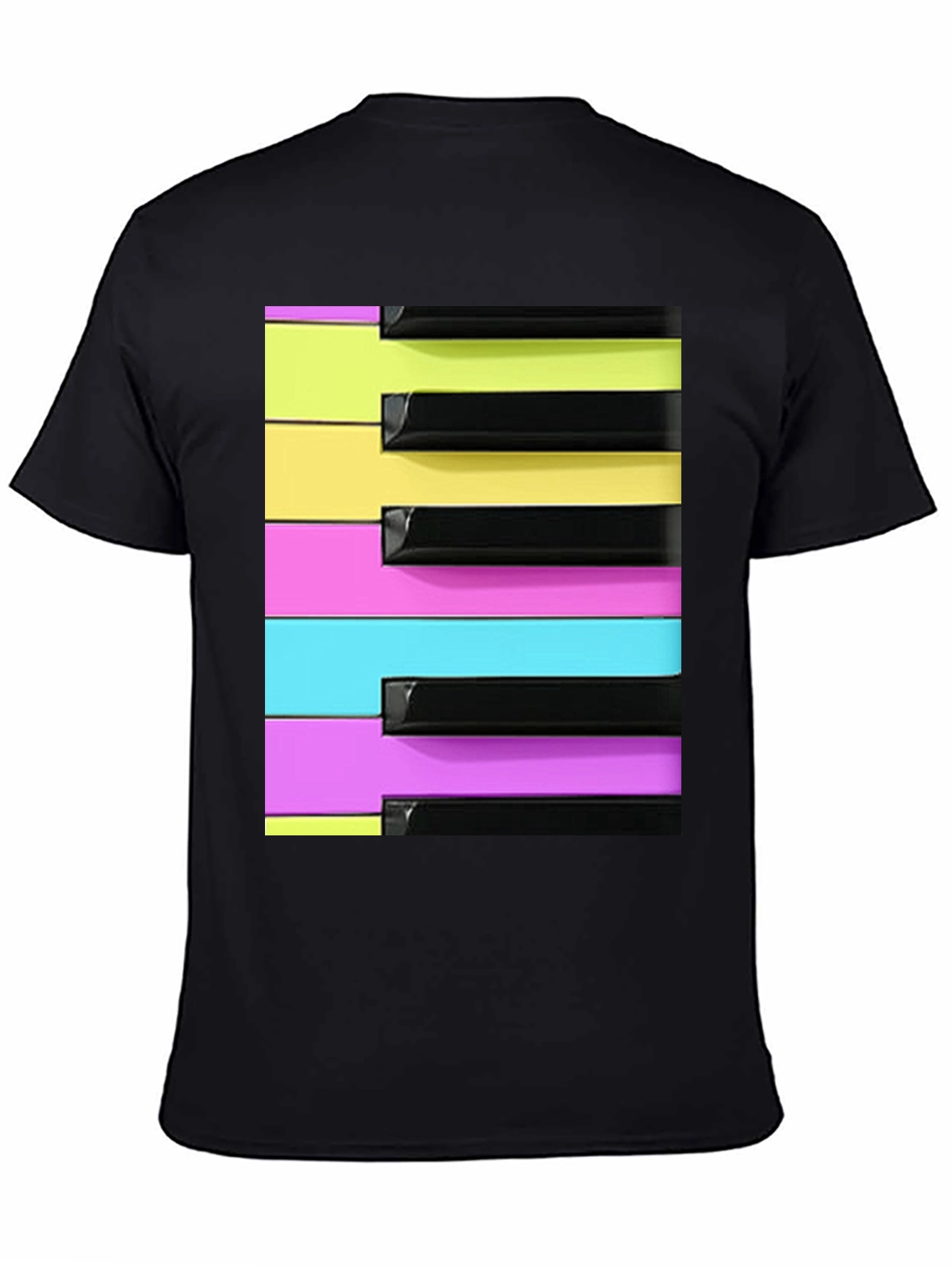 Retro Synthwave Piano Keys T-Shirt