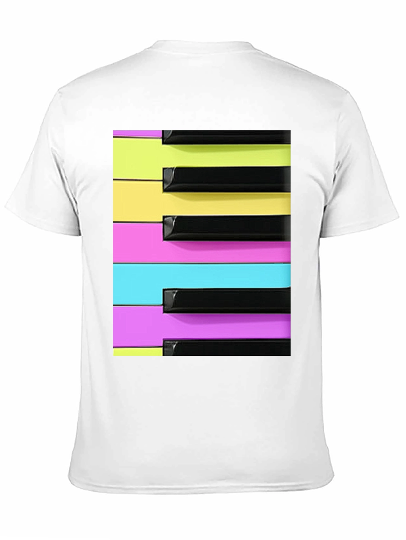 Retro Synthwave Piano Keys T-Shirt