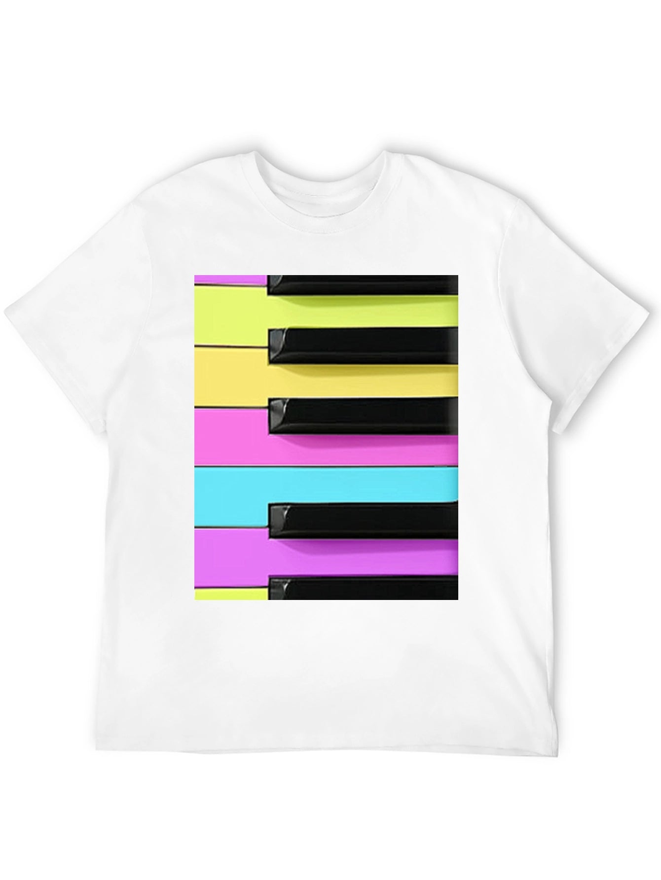 Retro Synthwave Piano Keys T-Shirt