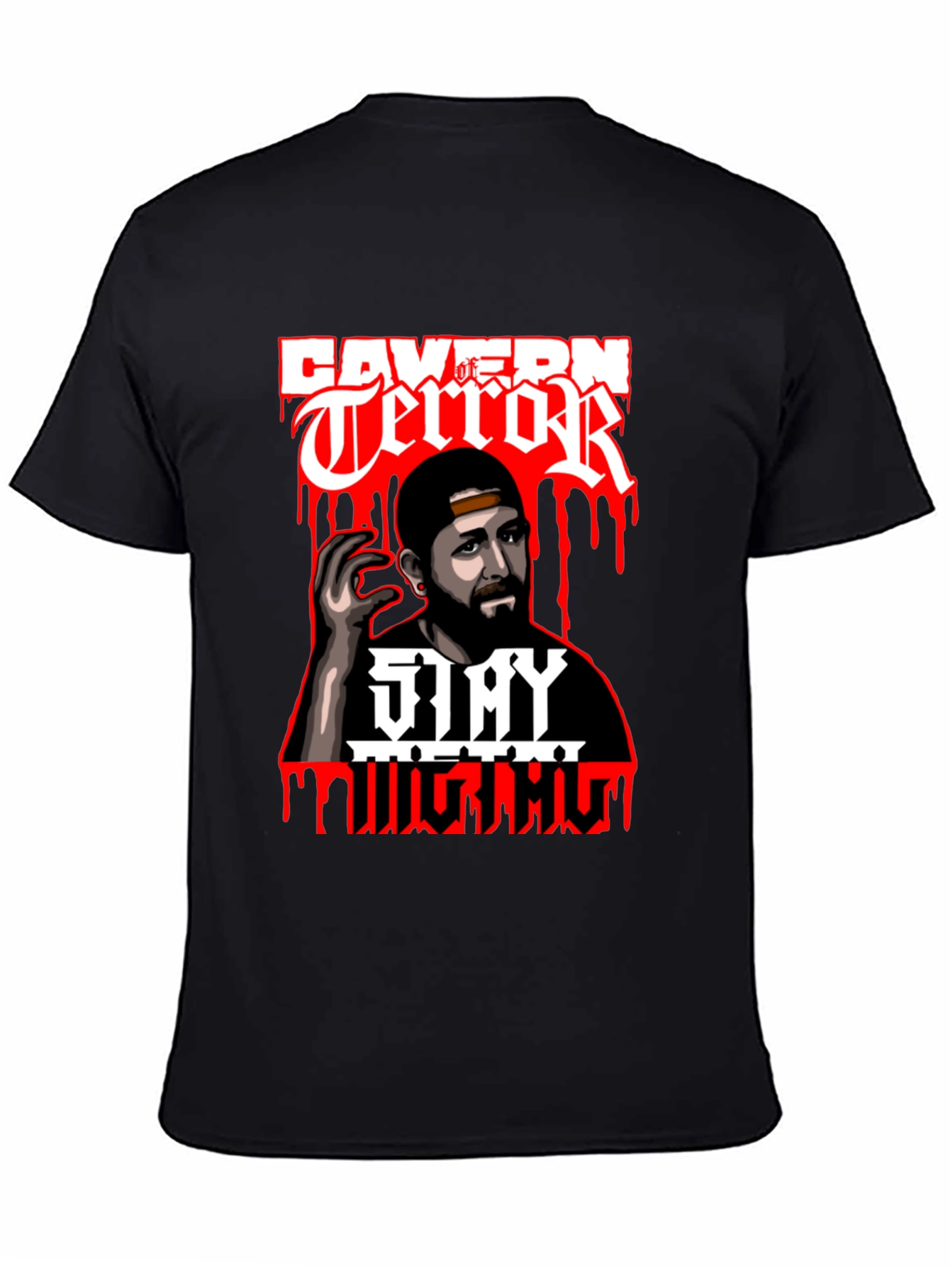 Cavern of Terror Stay Mighty Graphic T-Shirt