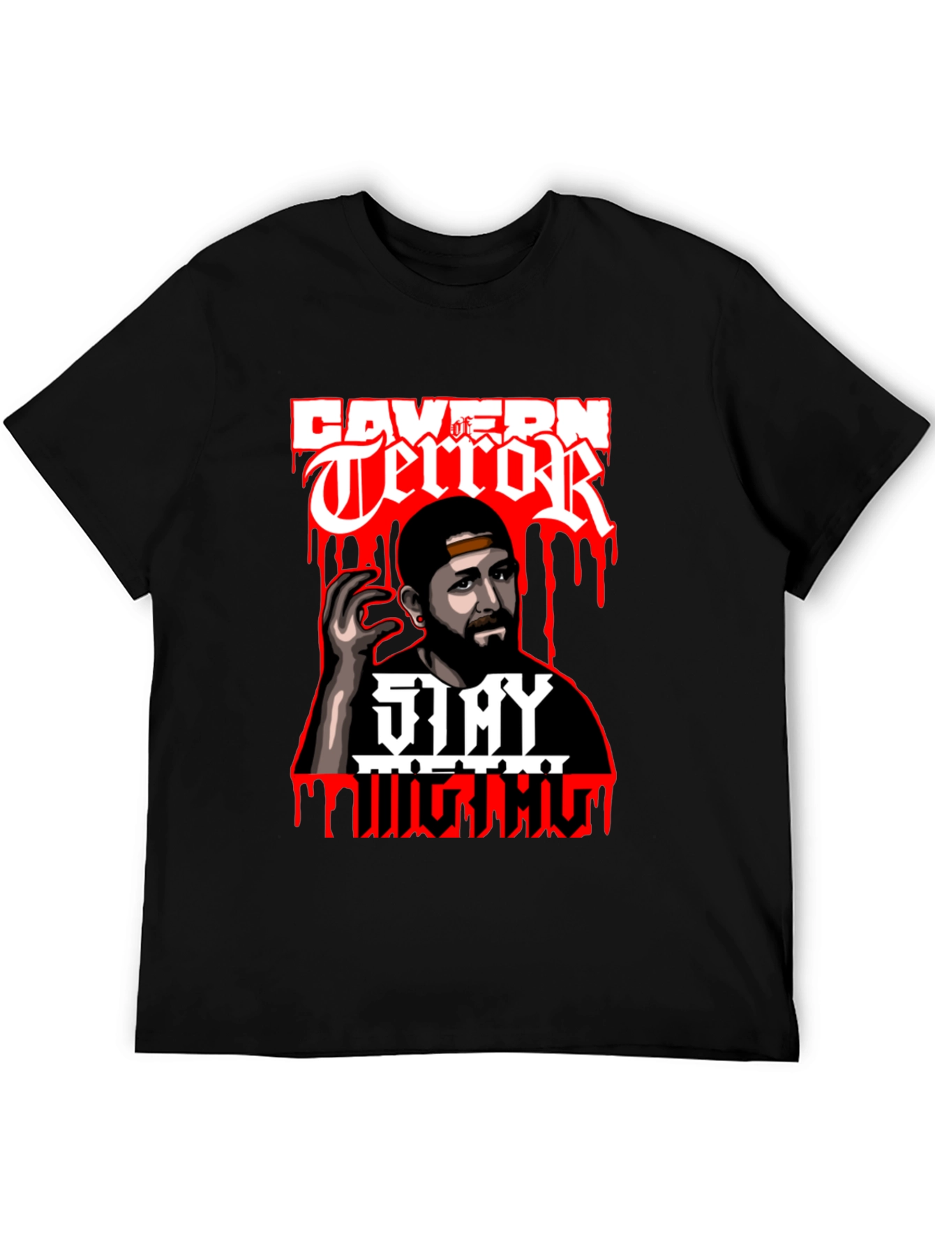 Cavern of Terror Stay Mighty Graphic T-Shirt